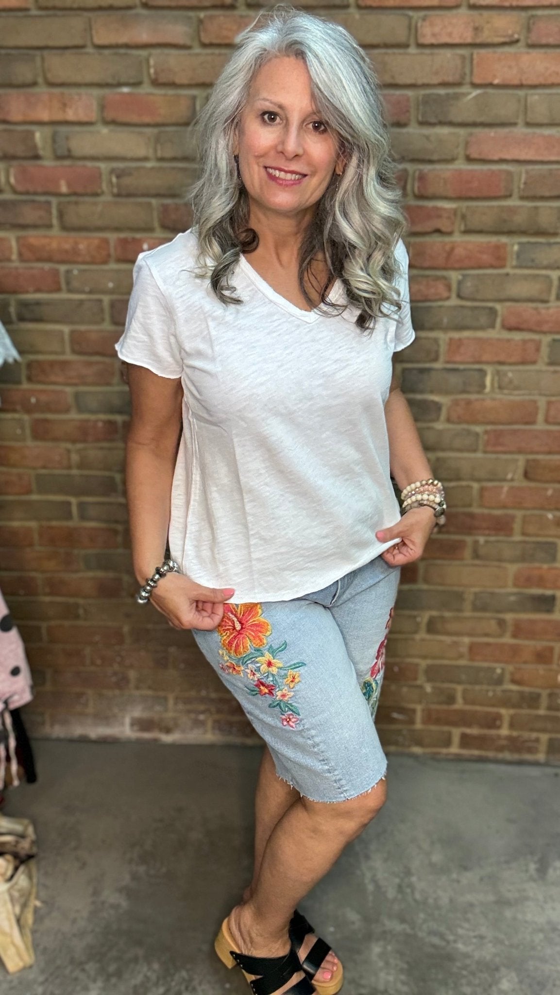 VANYA Short Sleeve Tee White - Vintage Vault Boutique