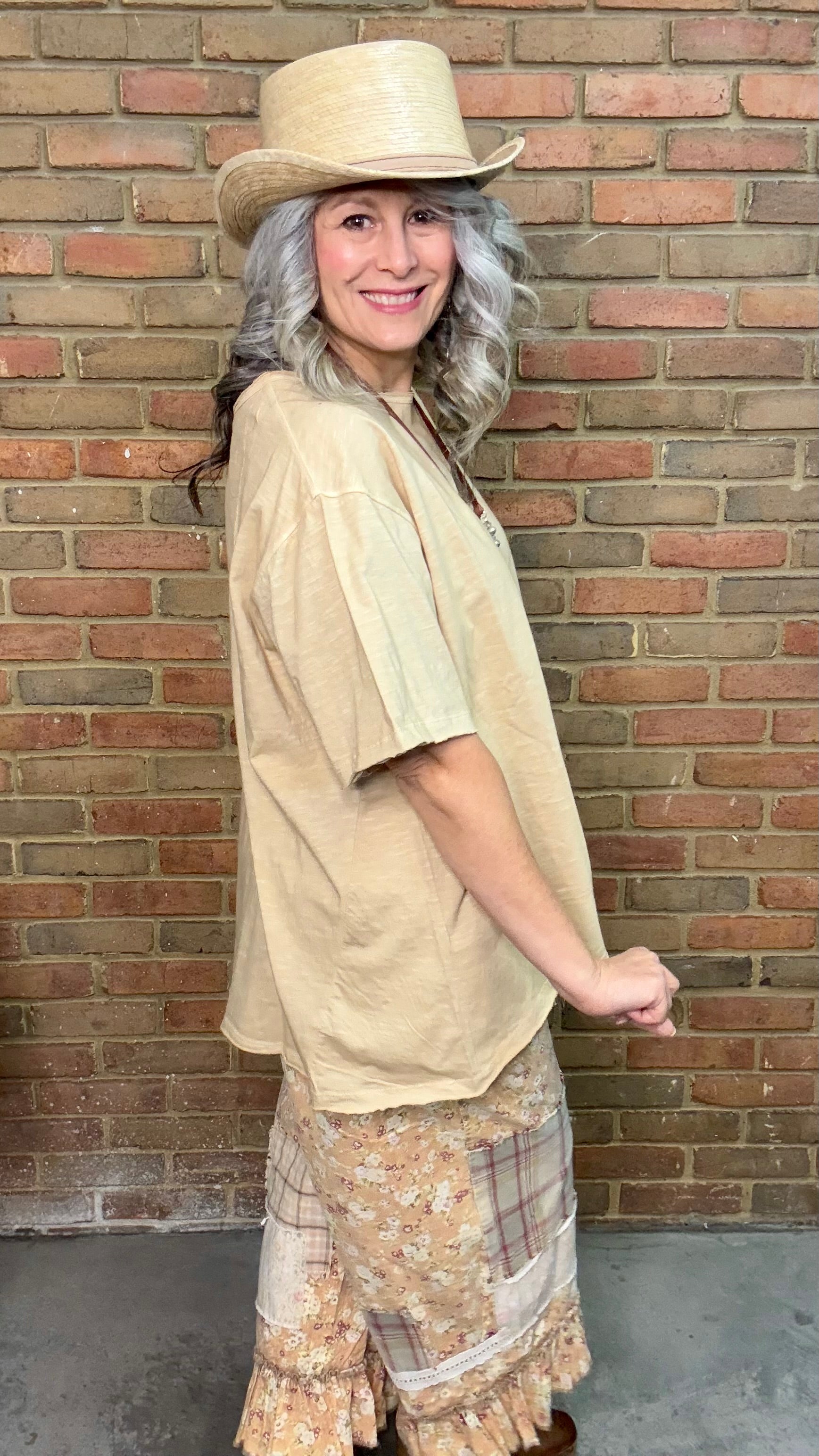 Solid Distressed T-Shirt