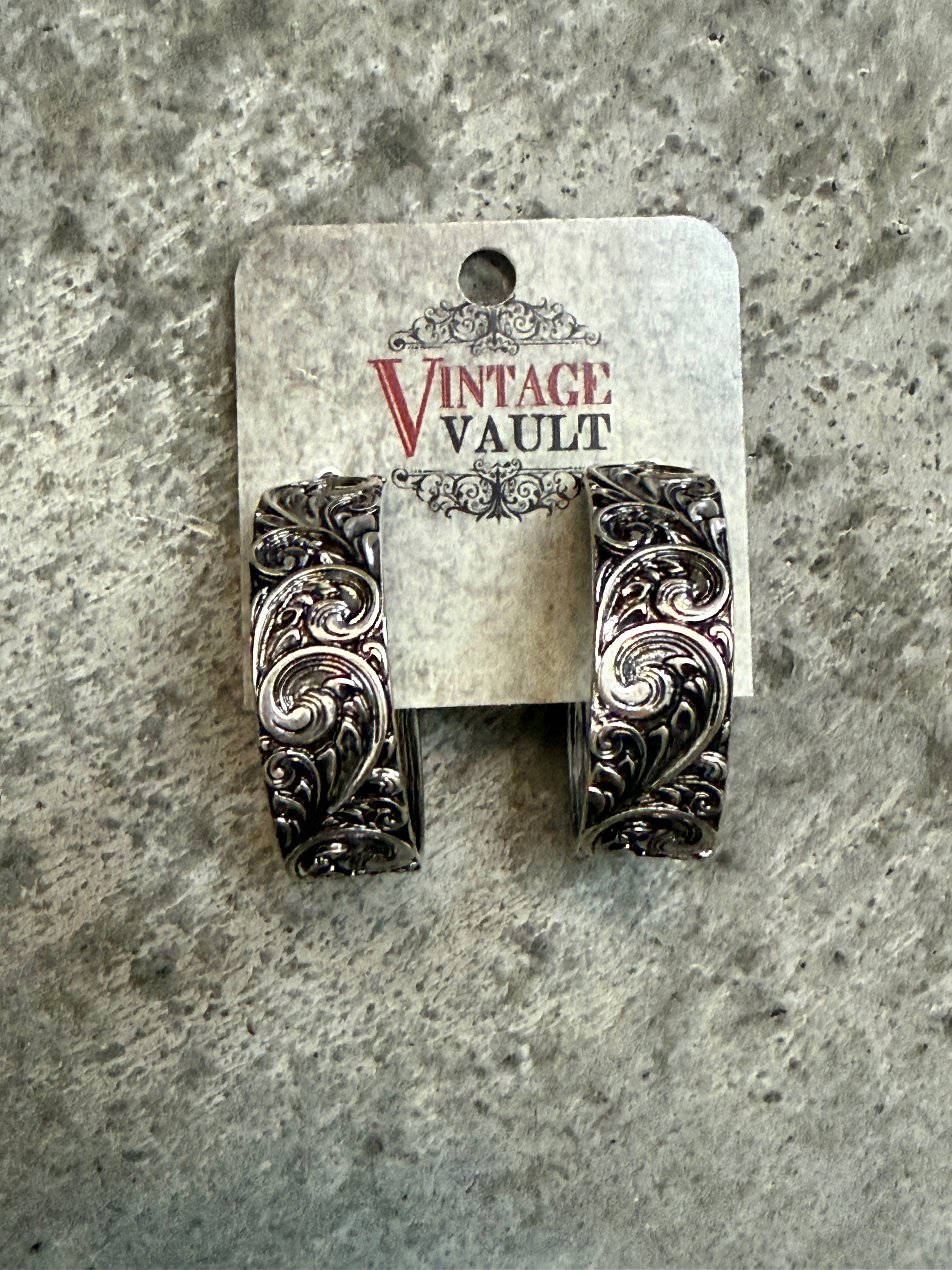 Hoop Embossed Earring