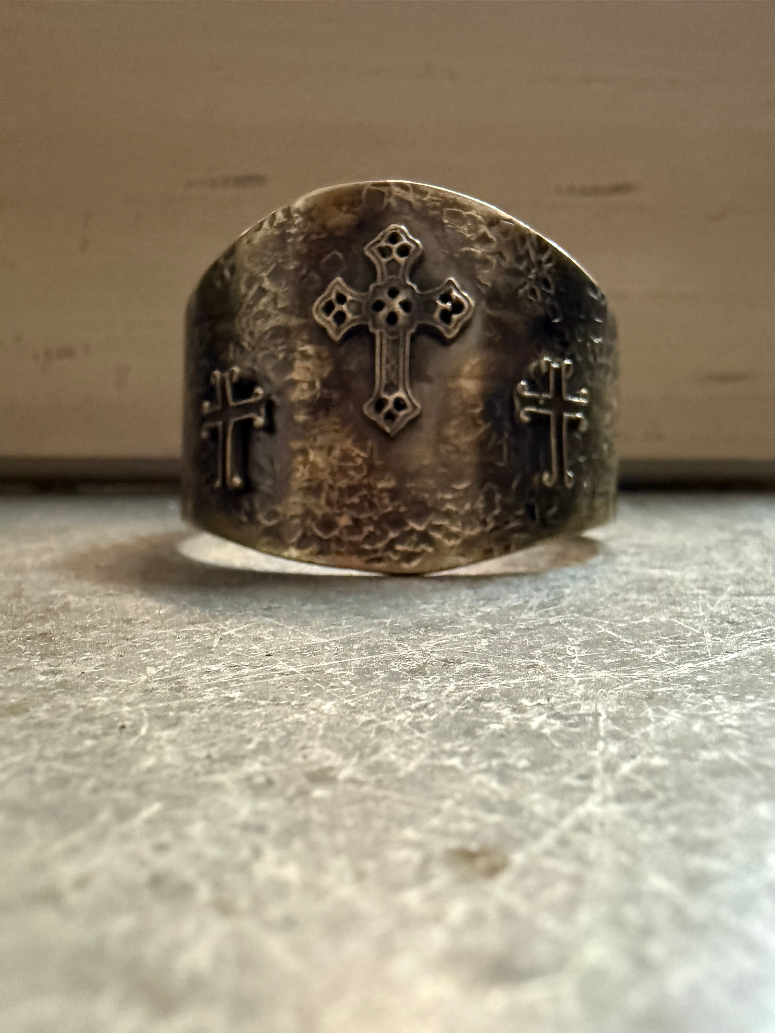 Triple Cross Metal Bracelet