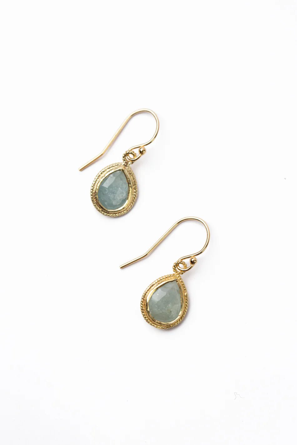 Favorites Aquamarine Earrings E020 - Vintage Vault Boutique