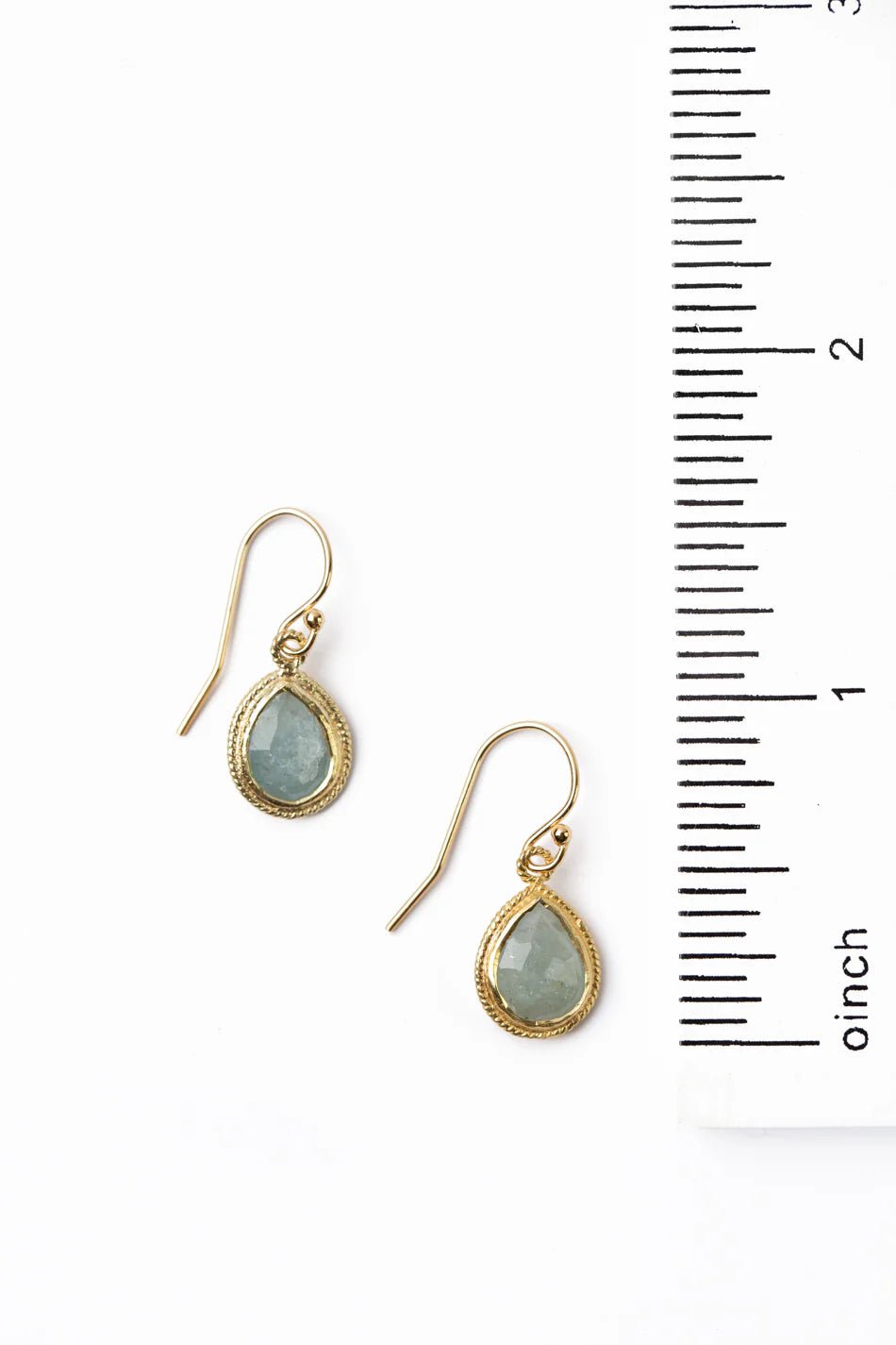 Favorites Aquamarine Earrings E020 - Vintage Vault Boutique
