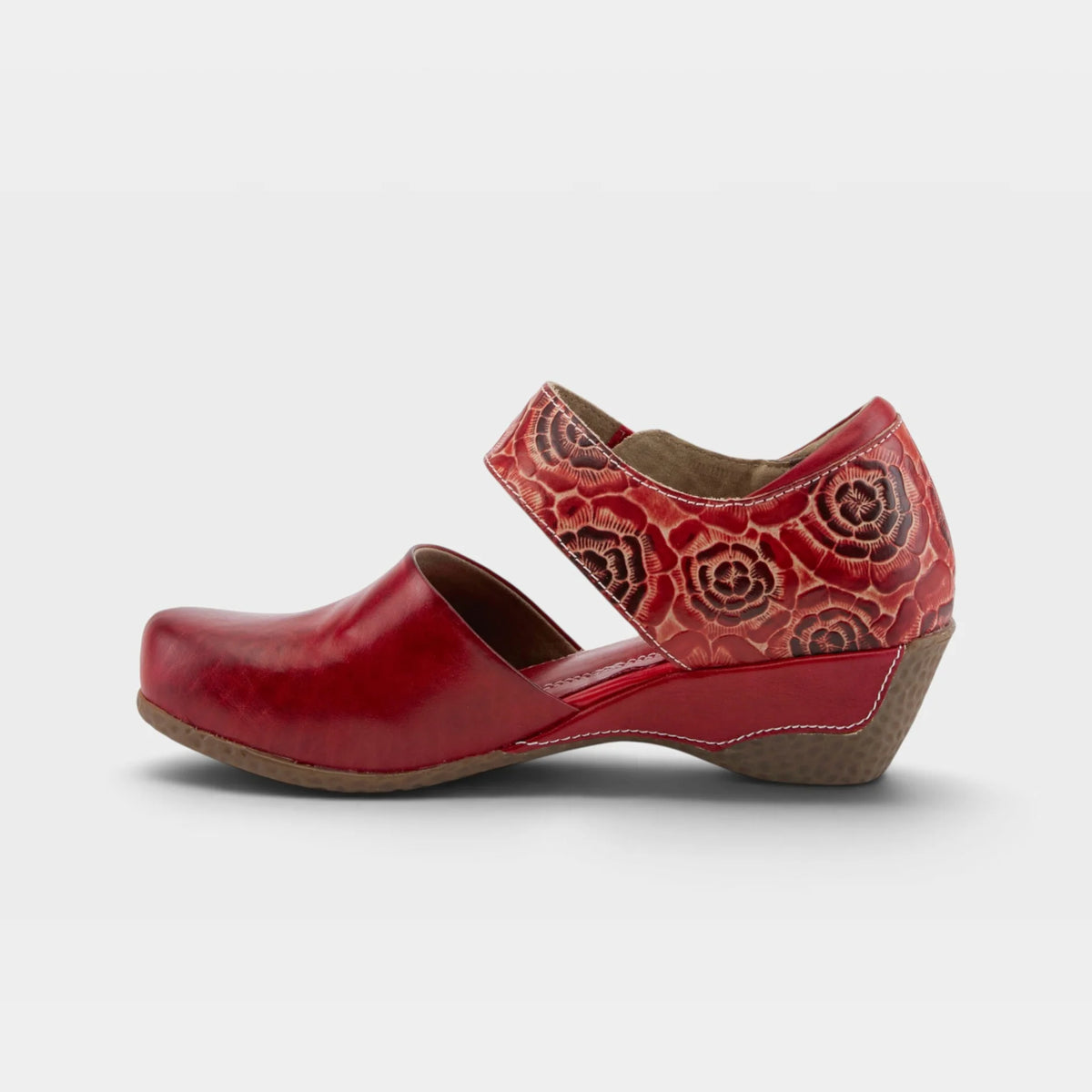 Gloss-Pansy Clog Red - Vintage Vault Boutique