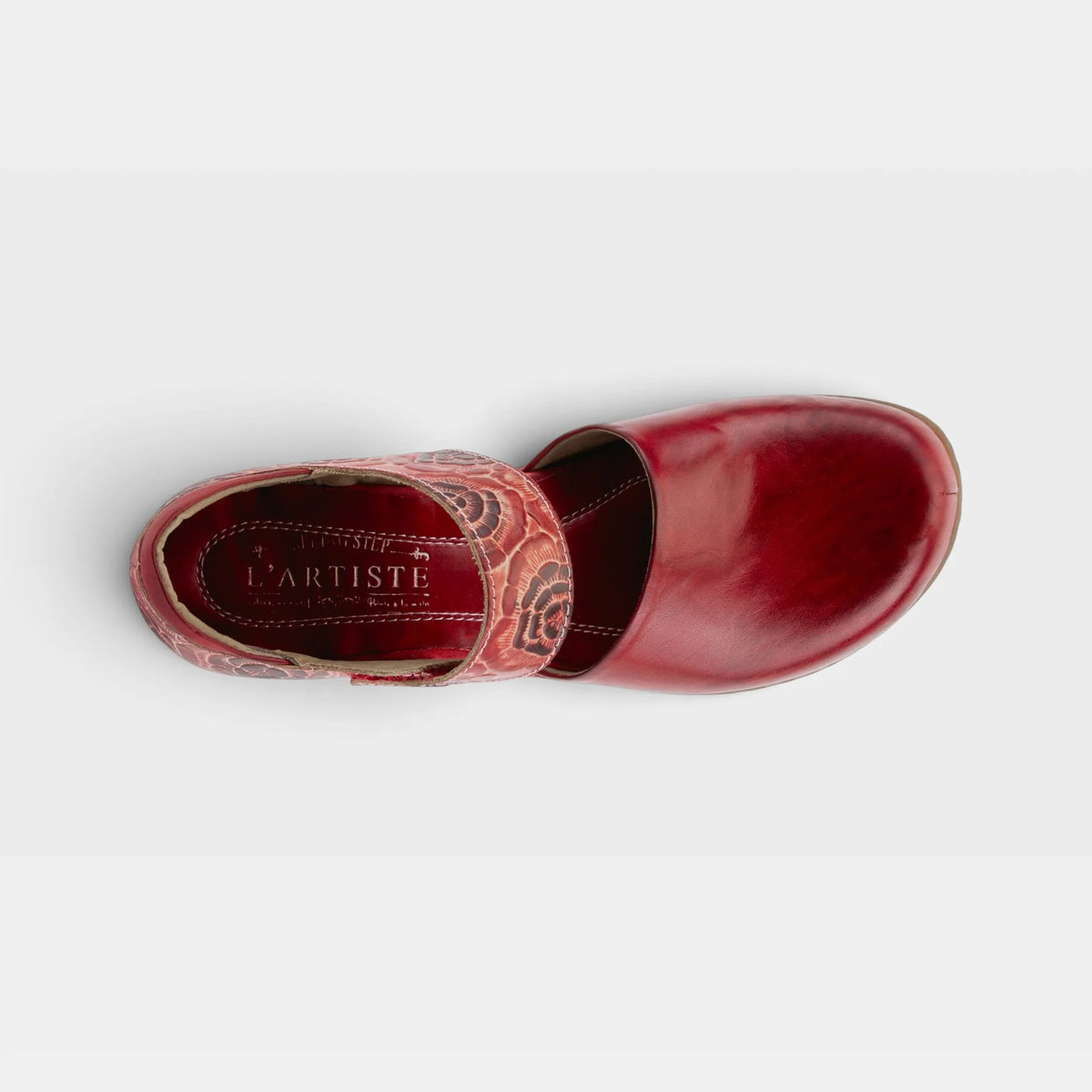Gloss-Pansy Clog Red - Vintage Vault Boutique