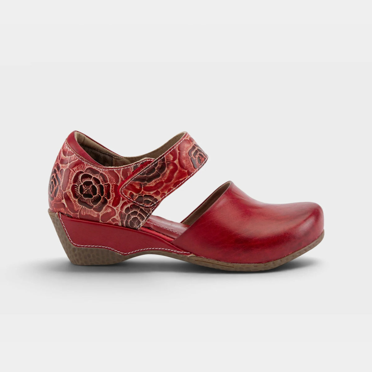 Gloss-Pansy Clog Red - Vintage Vault Boutique