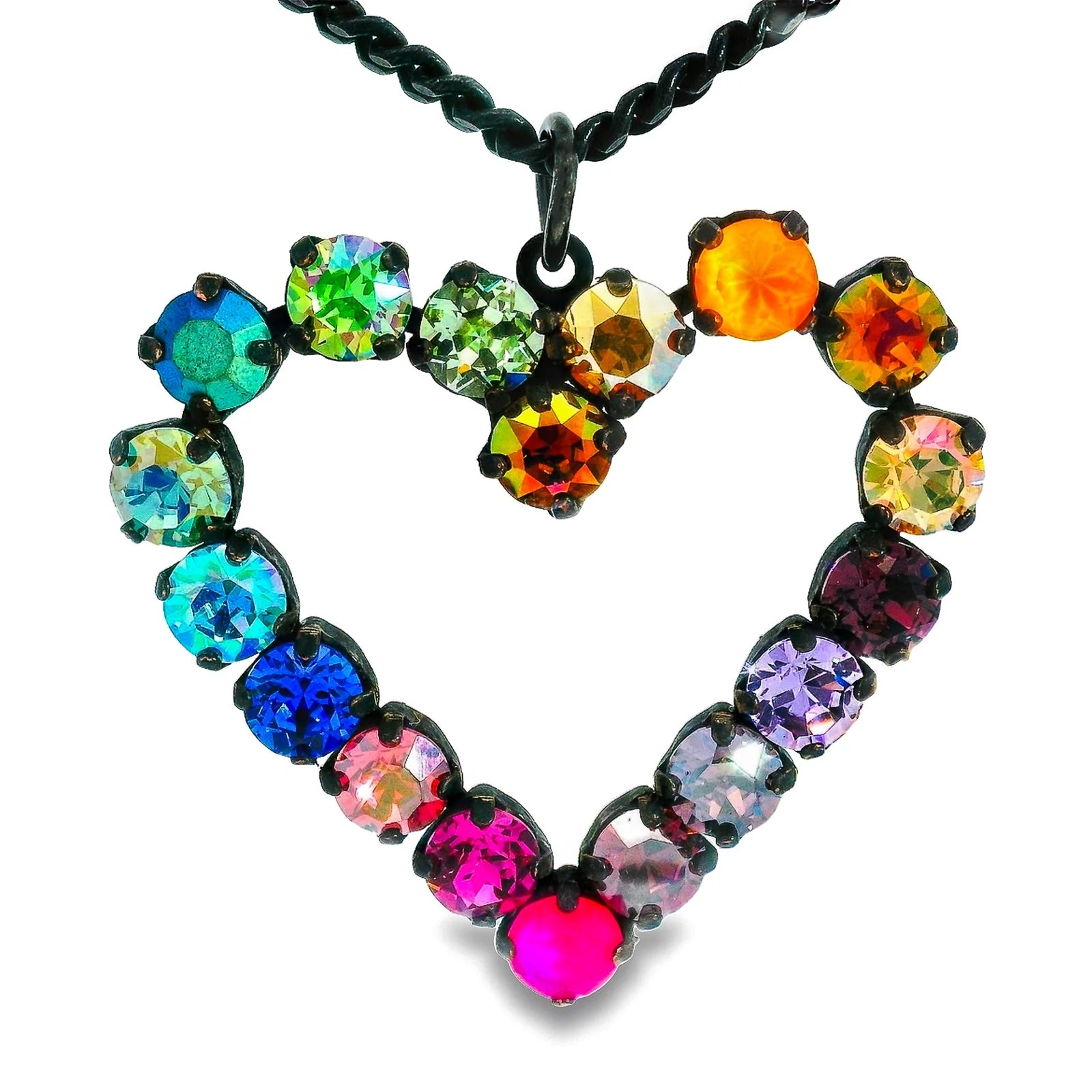Mini Heart POP Necklace Watermelon - Vintage Vault Boutique
