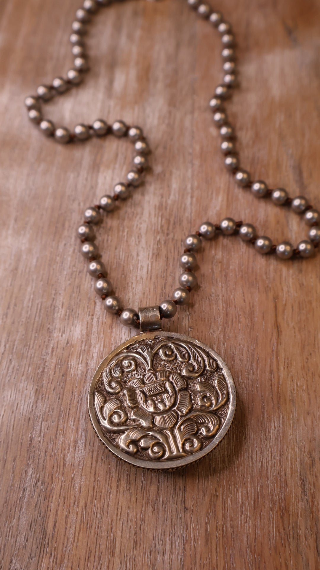 Labradorite Sun & Moon Necklace