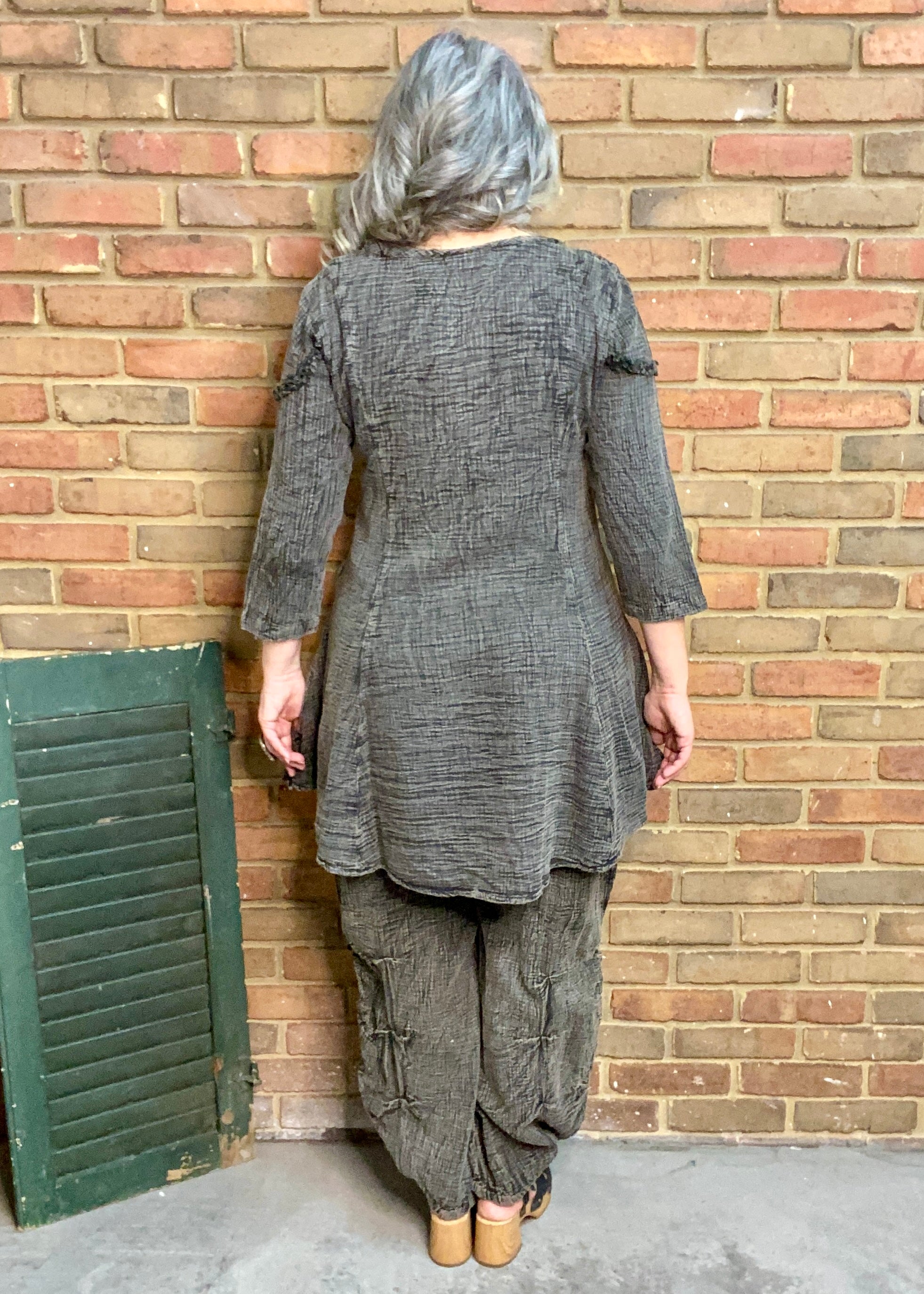 Emily Pocket Tunic - STONE M & 2X