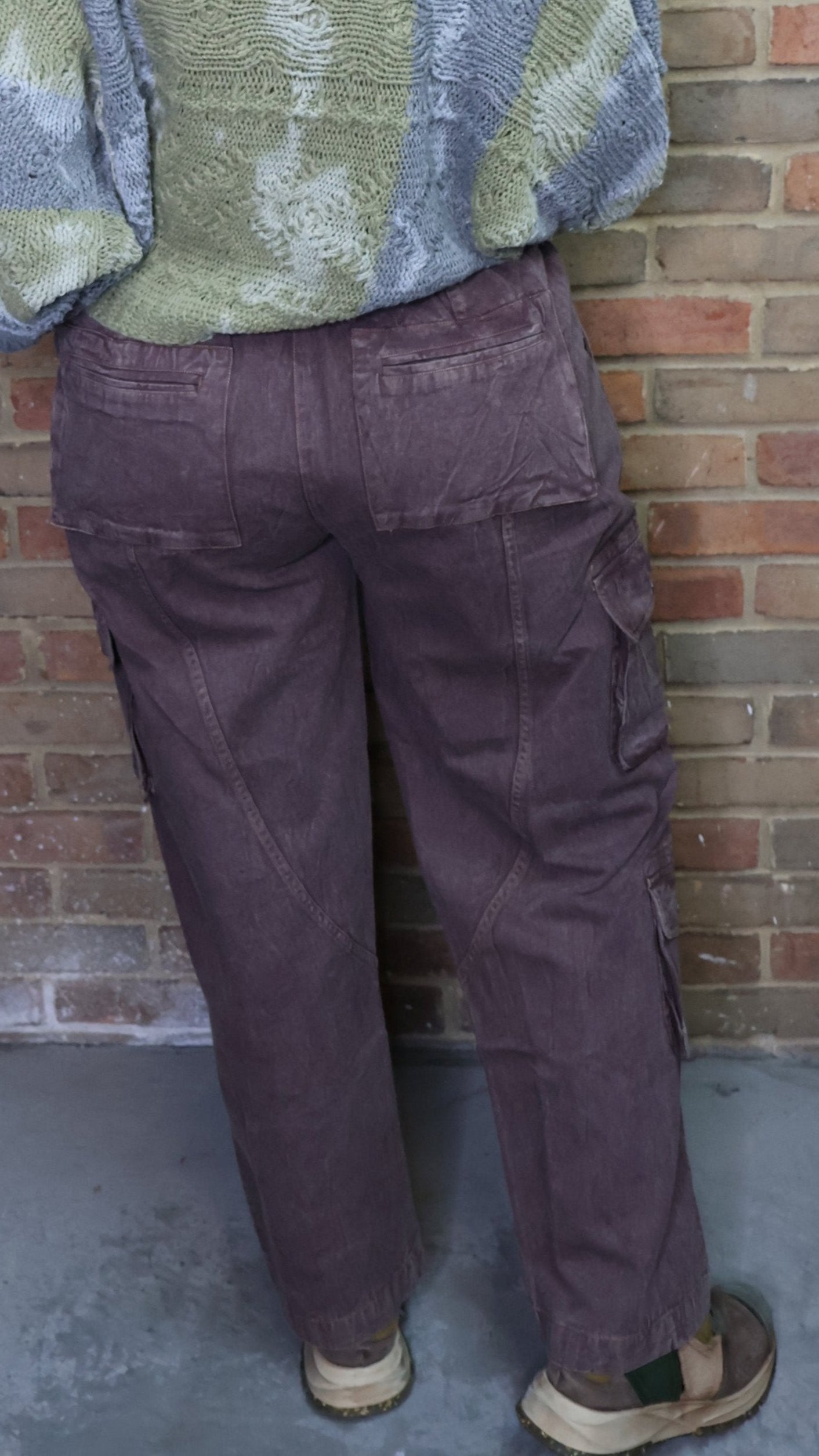 Plum Cargo Pants