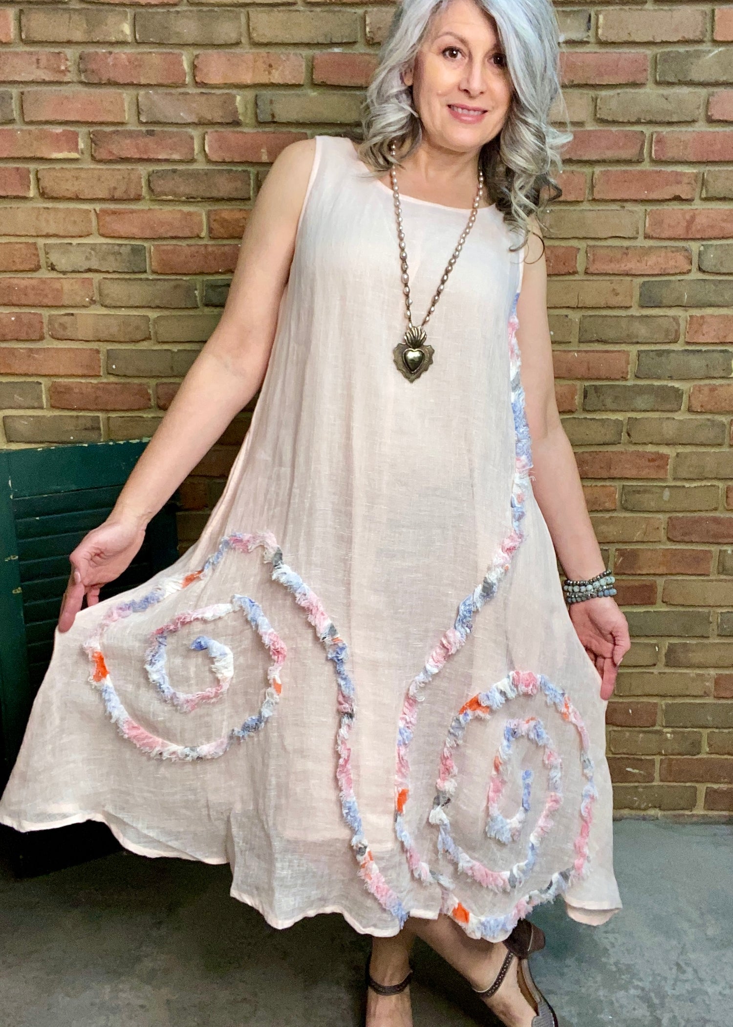 Pink Rainbow Dress  Medium