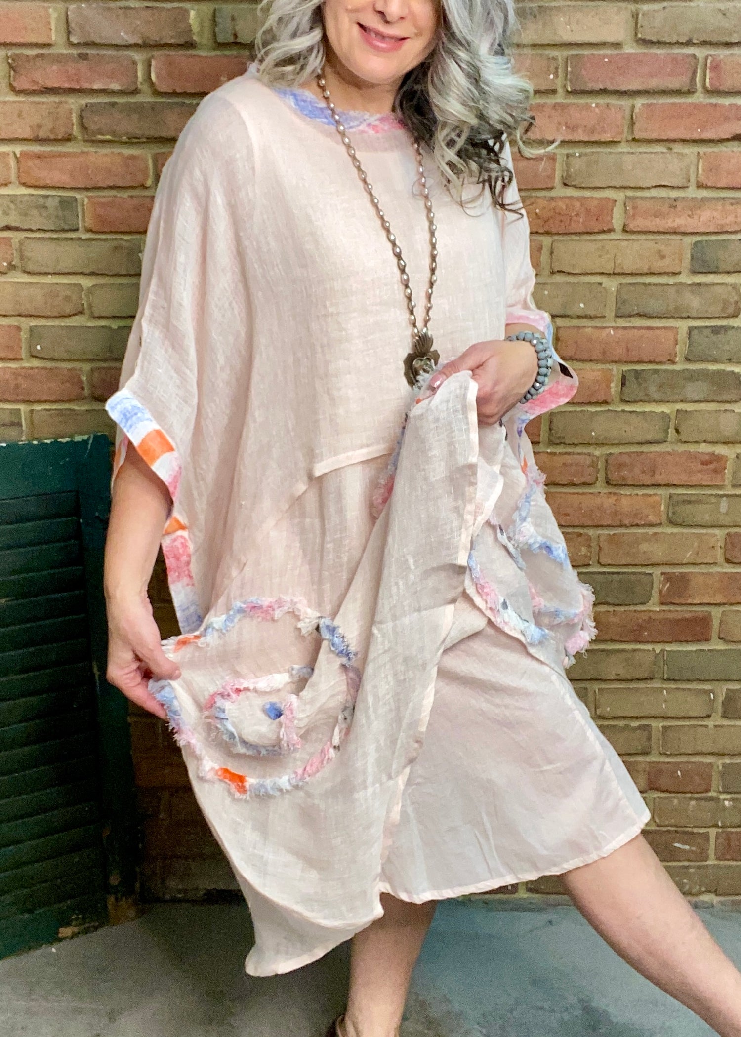 Pink Rainbow Dress  Medium