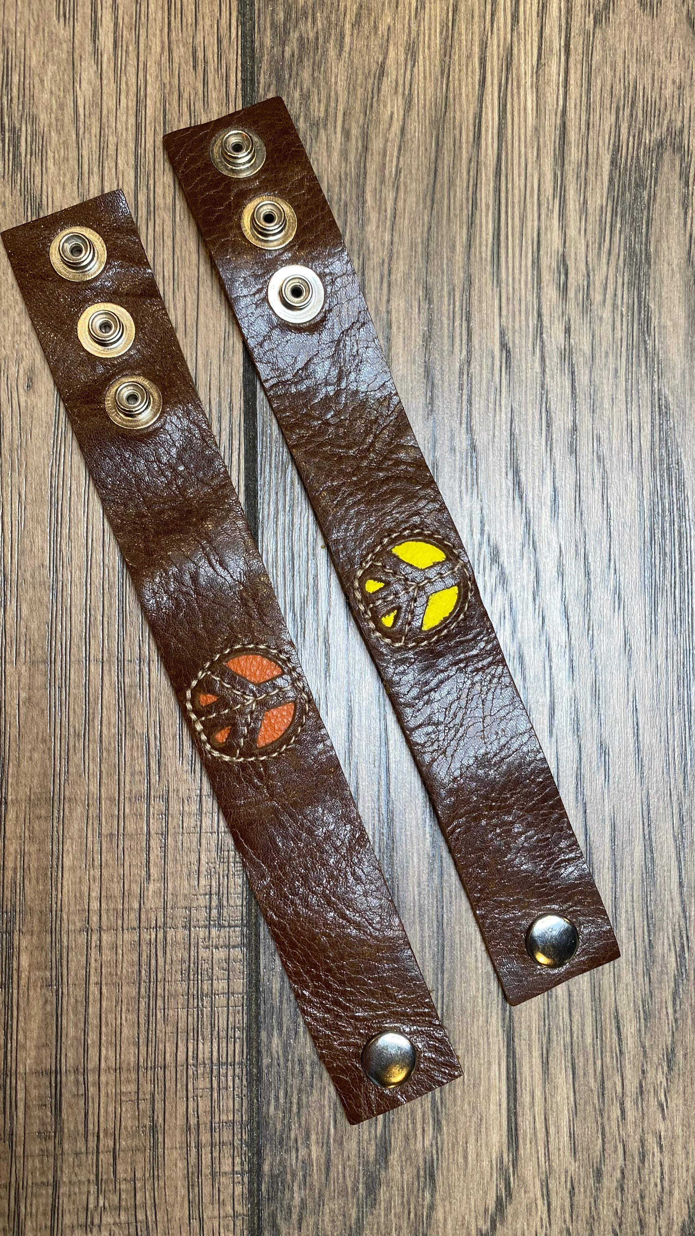 1" Peace Lthr Cuff