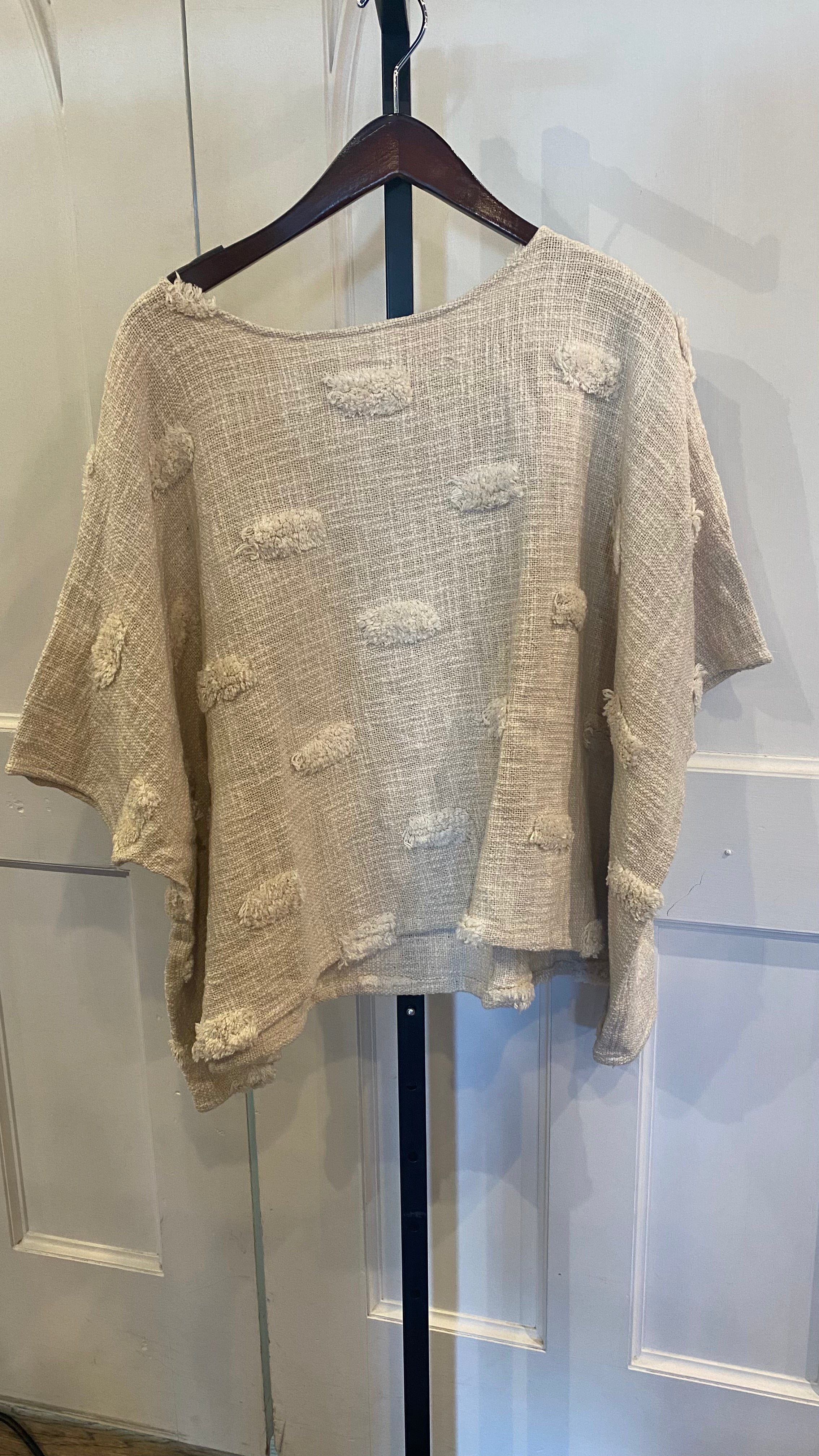 Textured Cream Top
