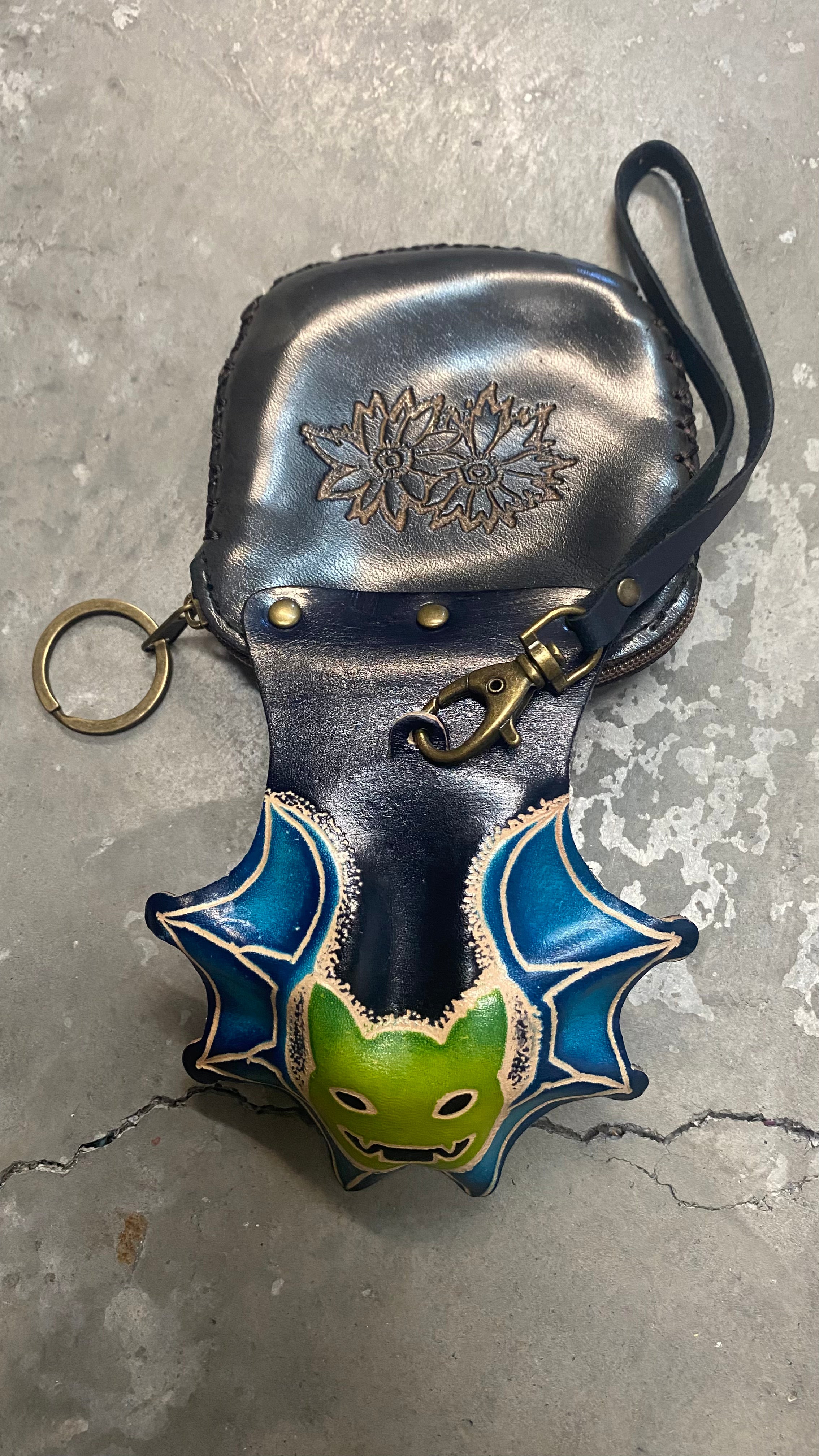 Bat Coin Purse Wristlet