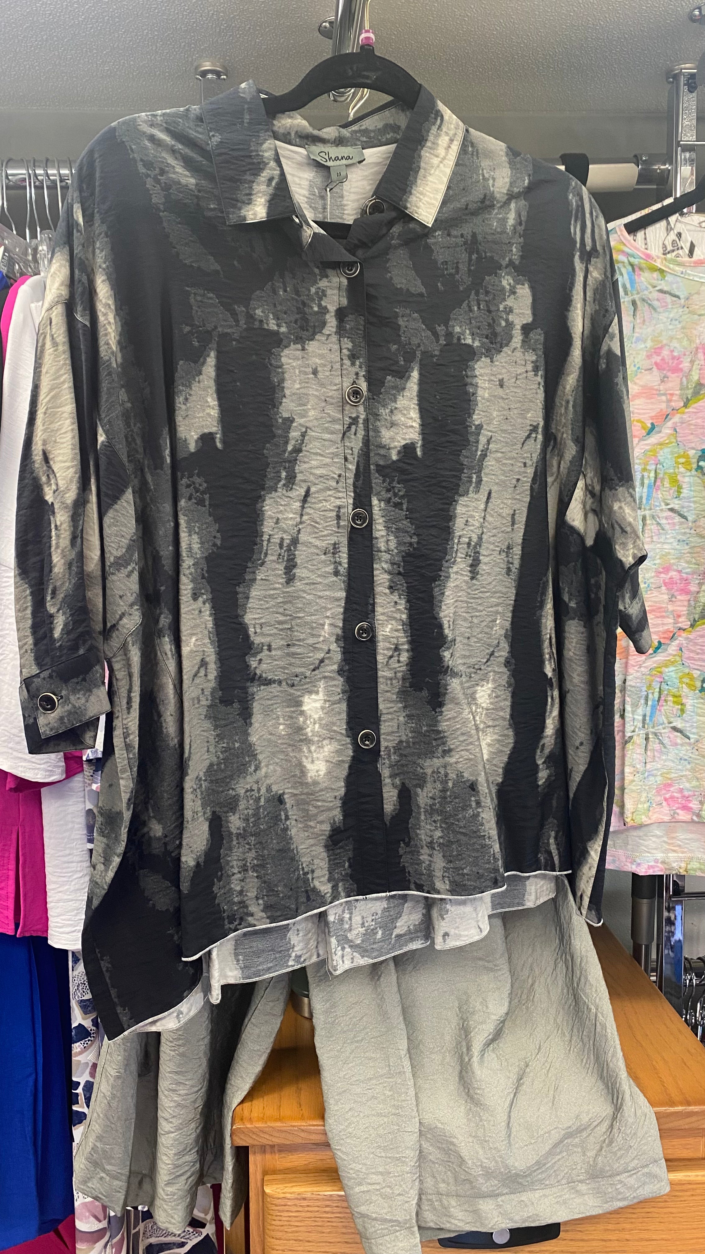 Grey Watercolor Shirt