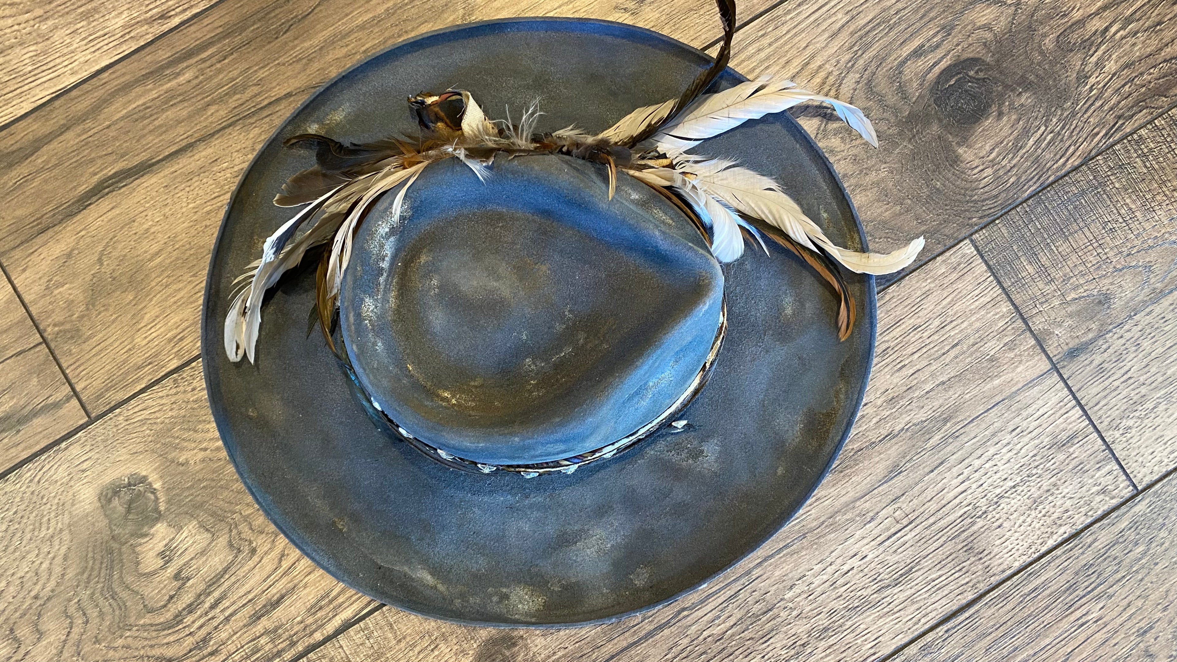 One of Kind Hat -Feather in my Hat