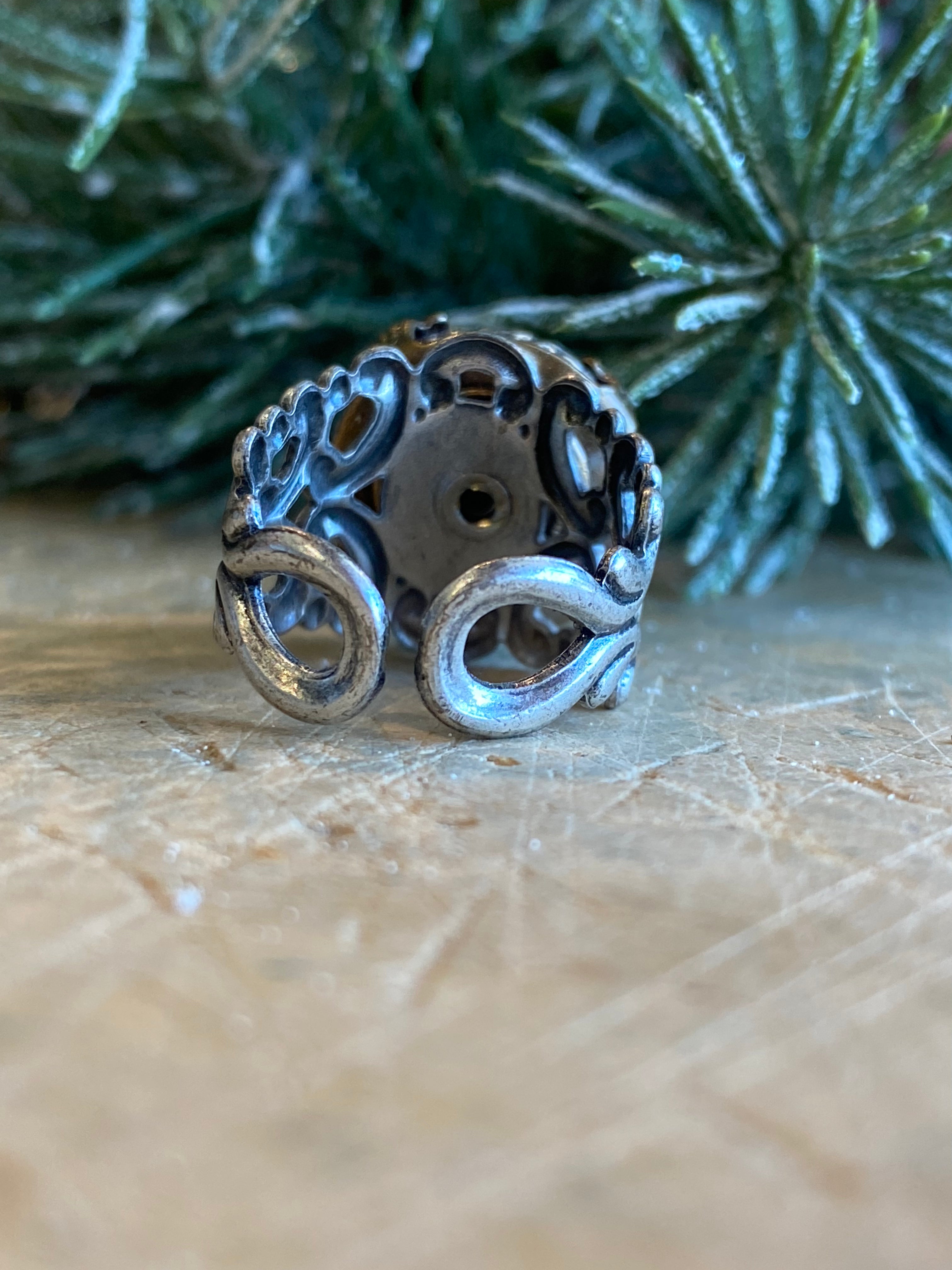 Antique Button Ring