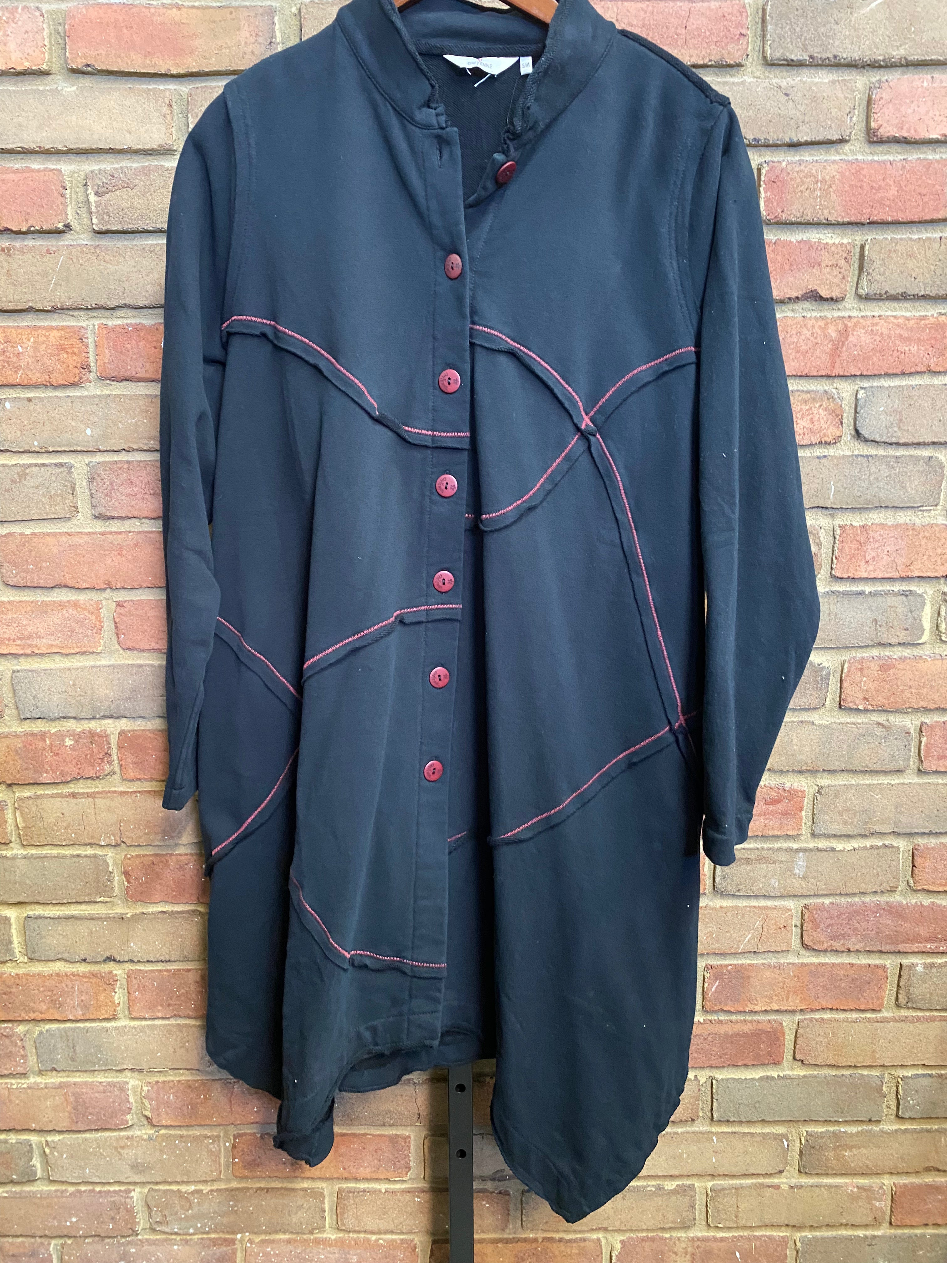 Reverse Seam Cotton Fleece Jacket