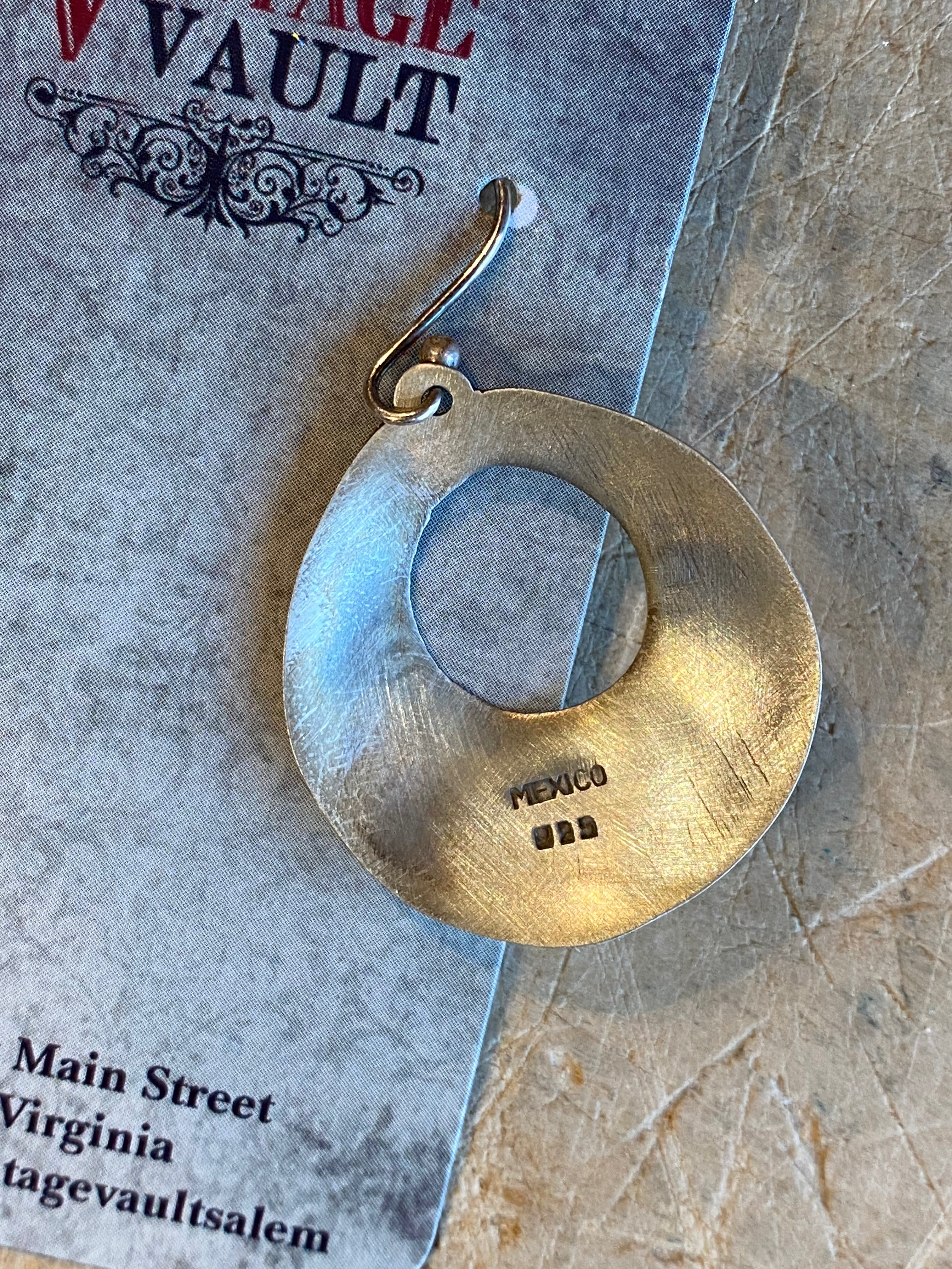 Stamped Hoop Earring