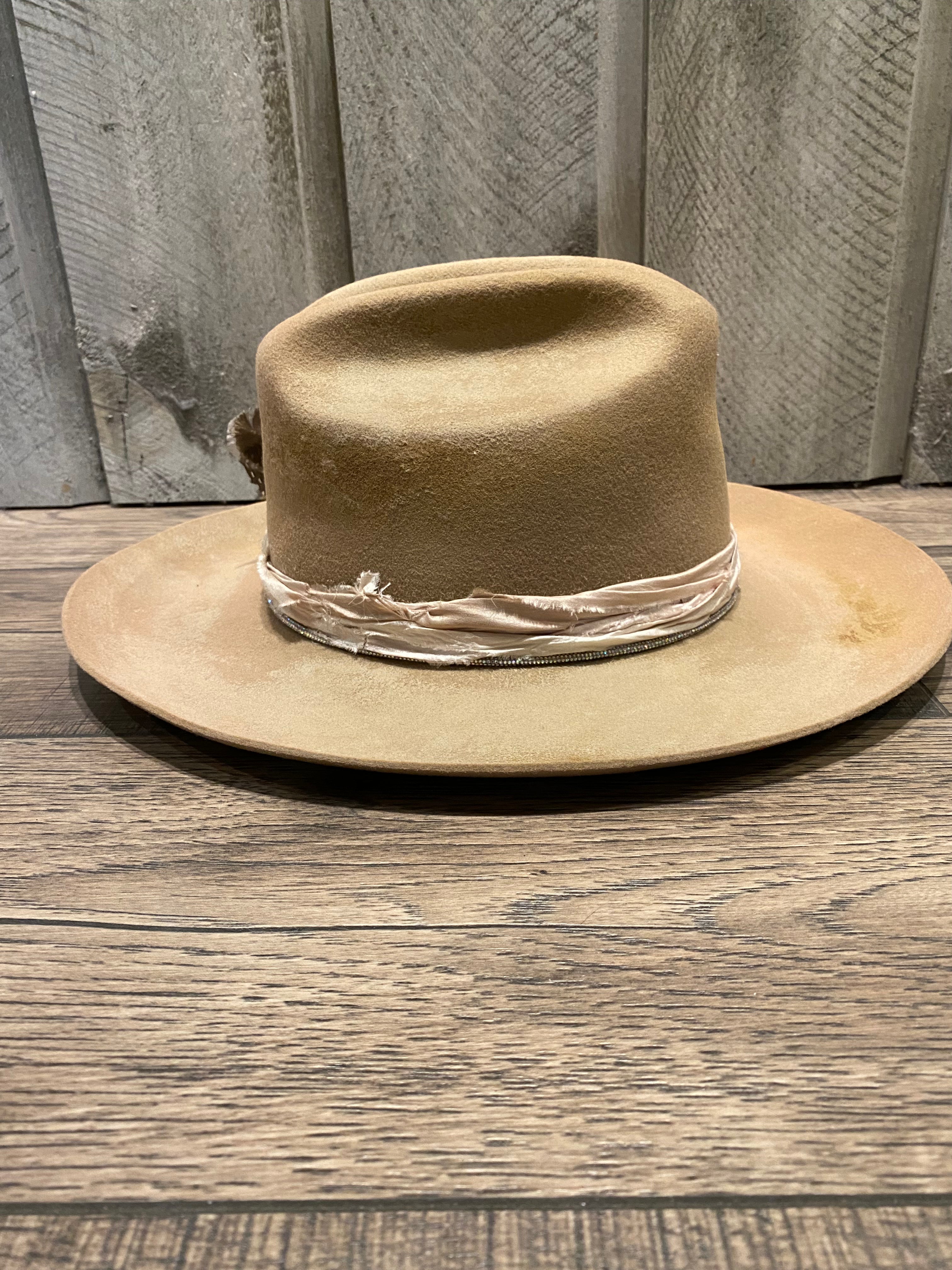 Blush Hand Distressed Hat