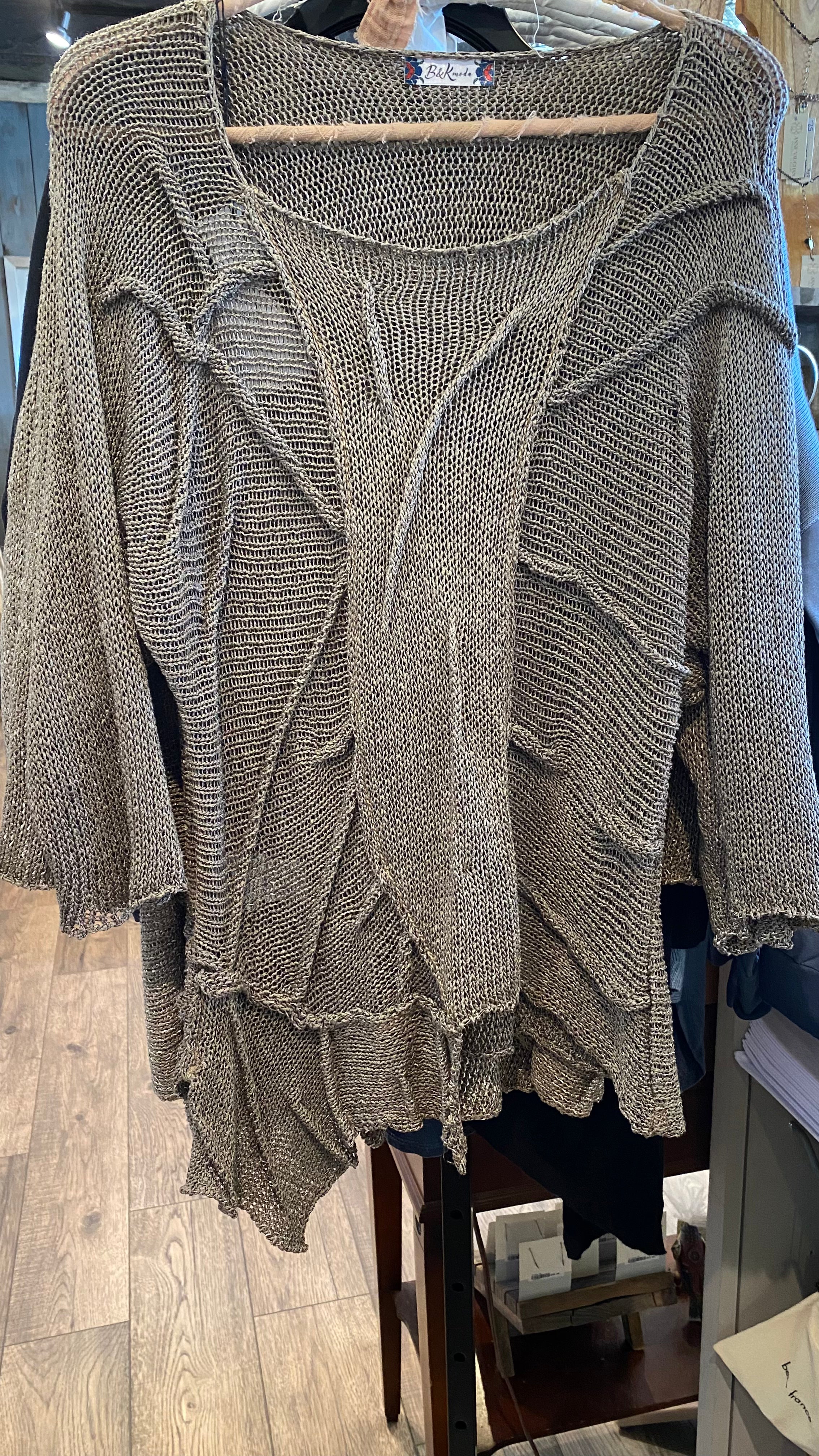 Tucked Asymmetric Sweater