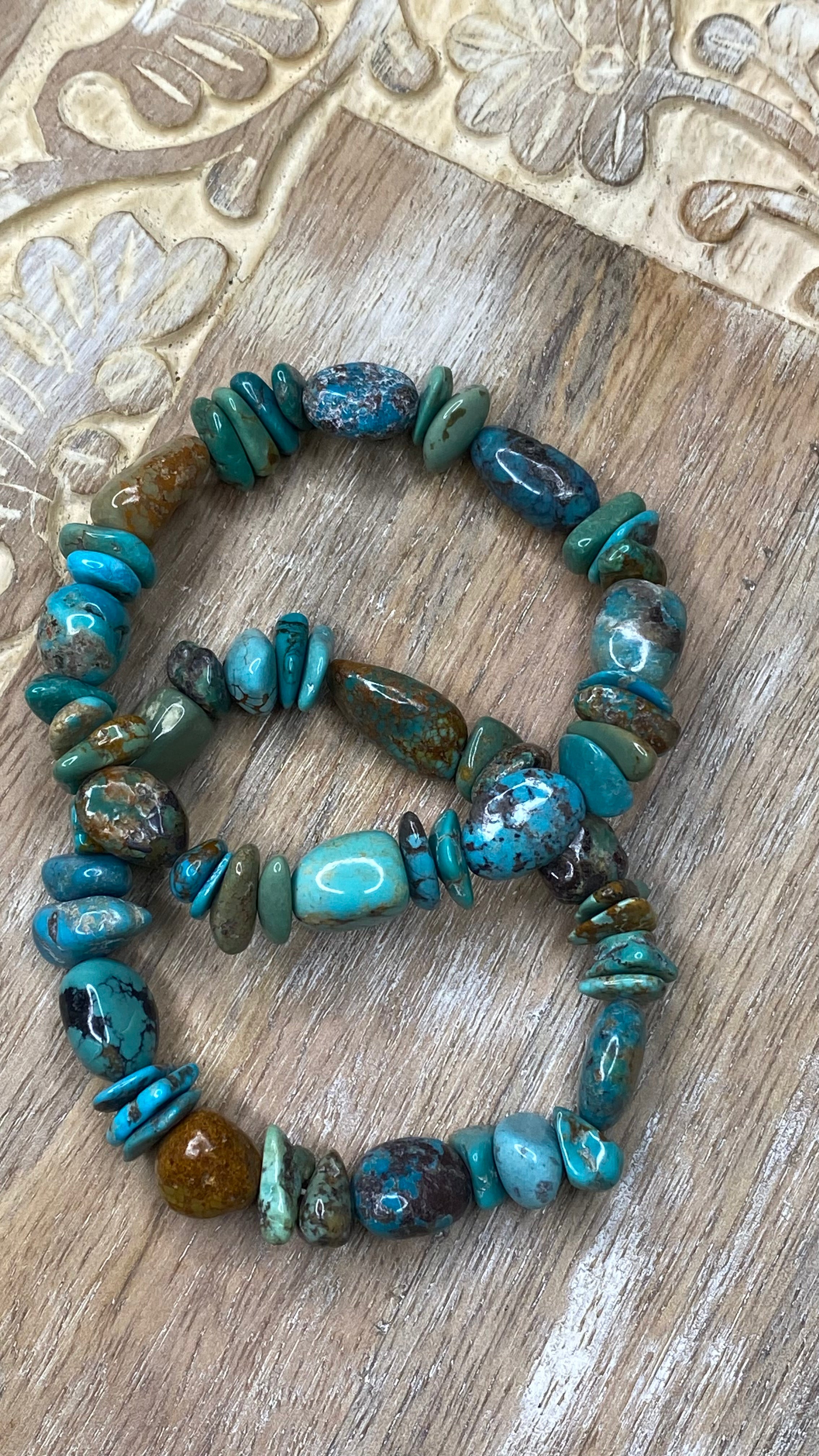 Turquoise Beaded Stretch Bracelet