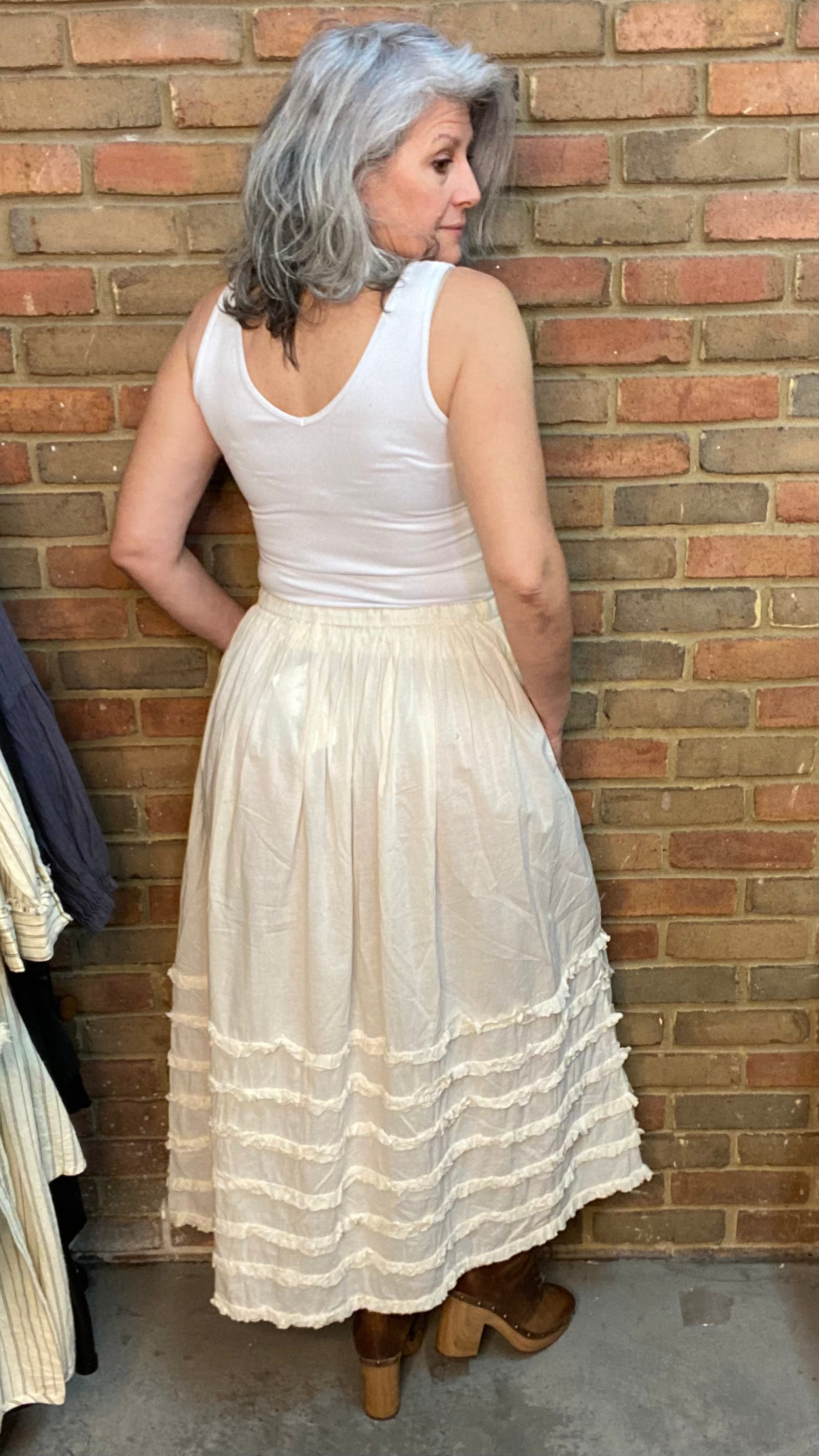 Plain Jane Ruffle Skirt