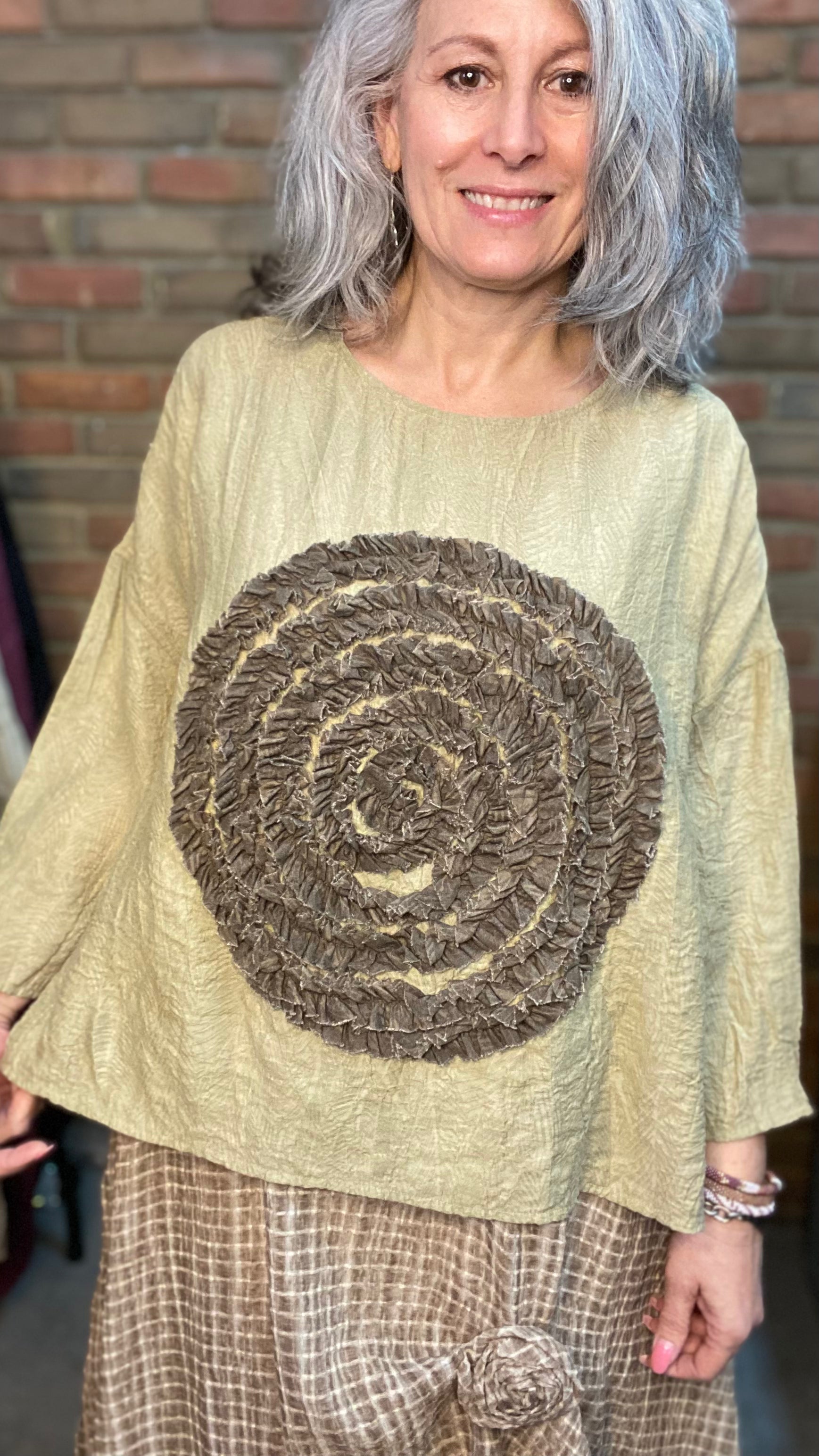 Ivory Swirl Top