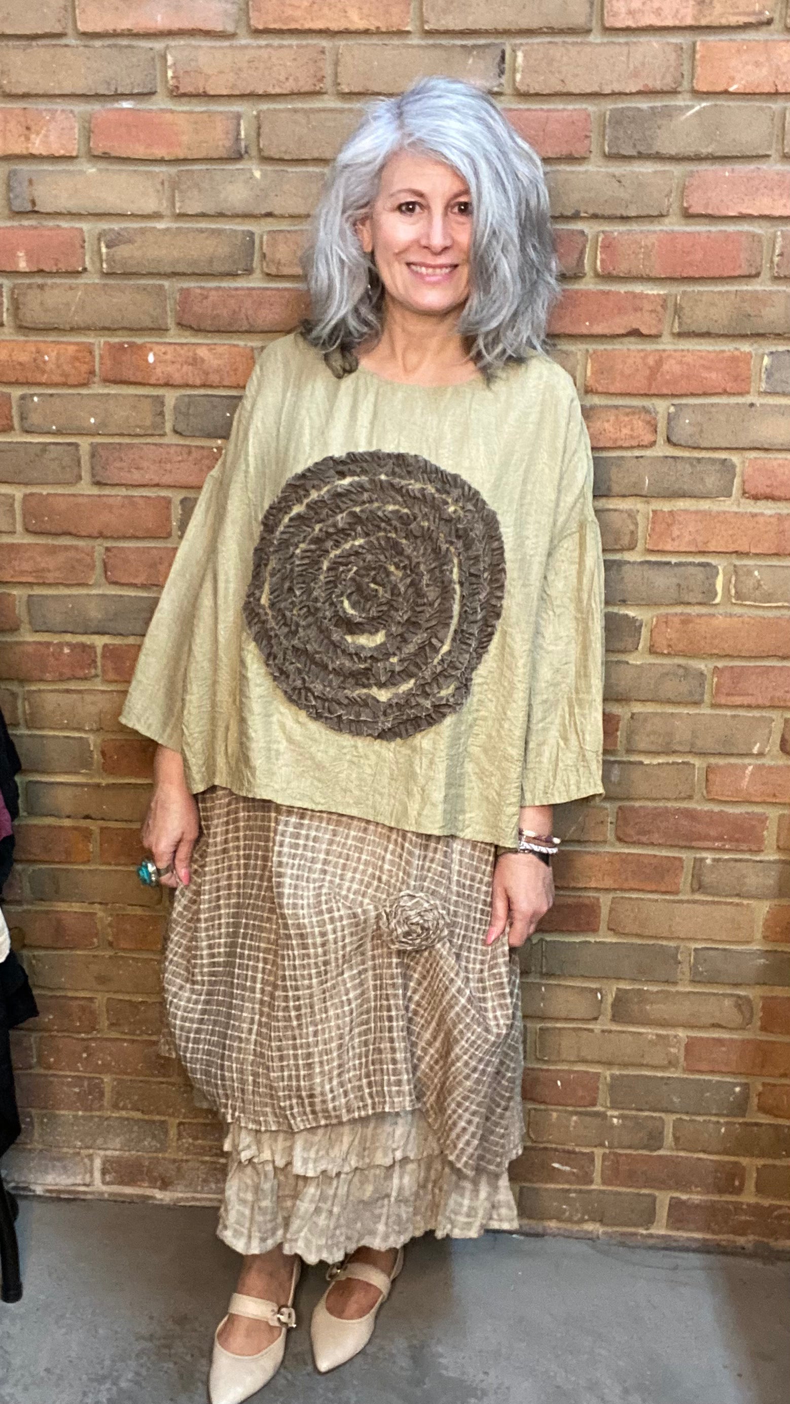 Ivory Swirl Top
