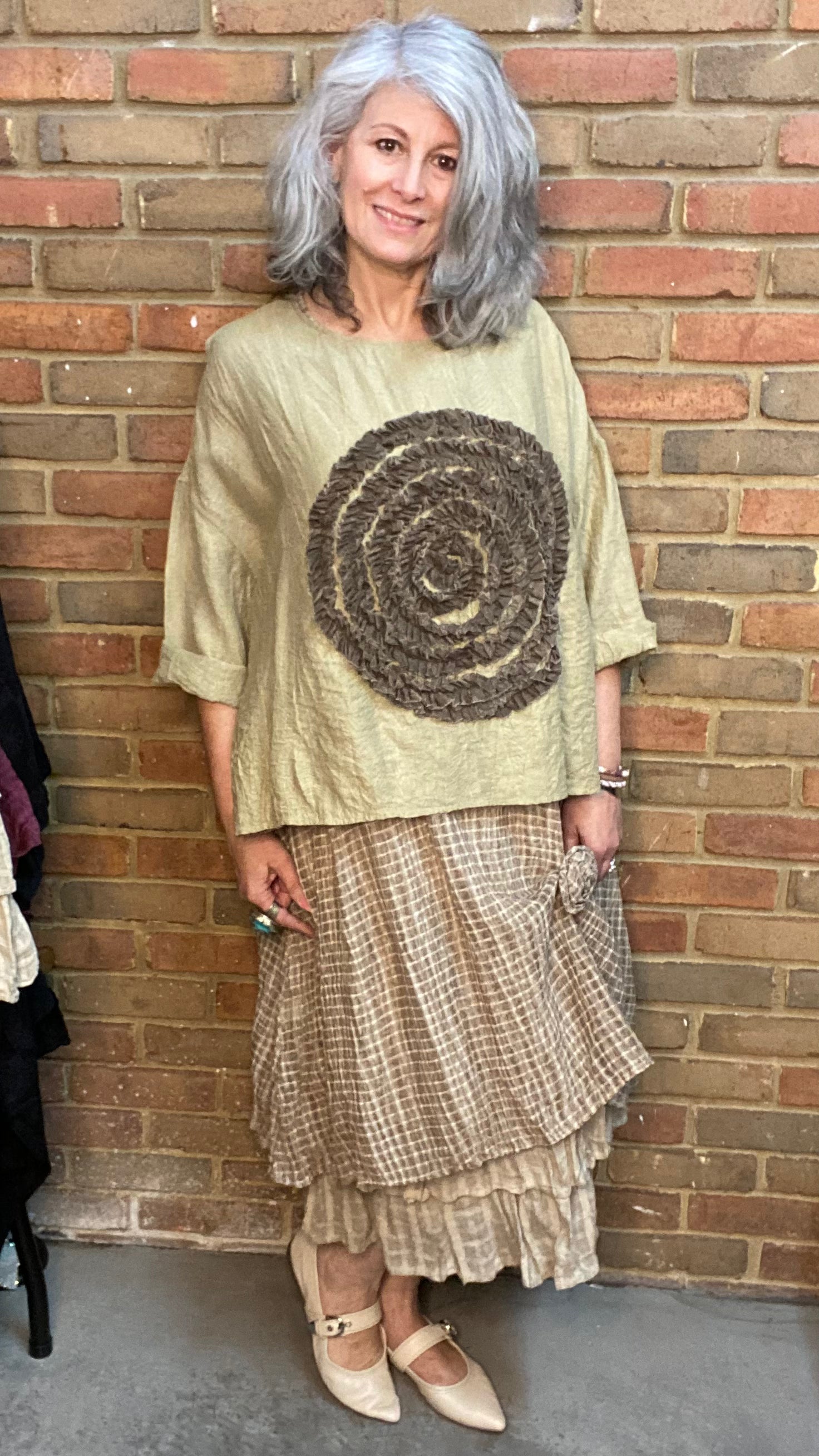 Ivory Swirl Top