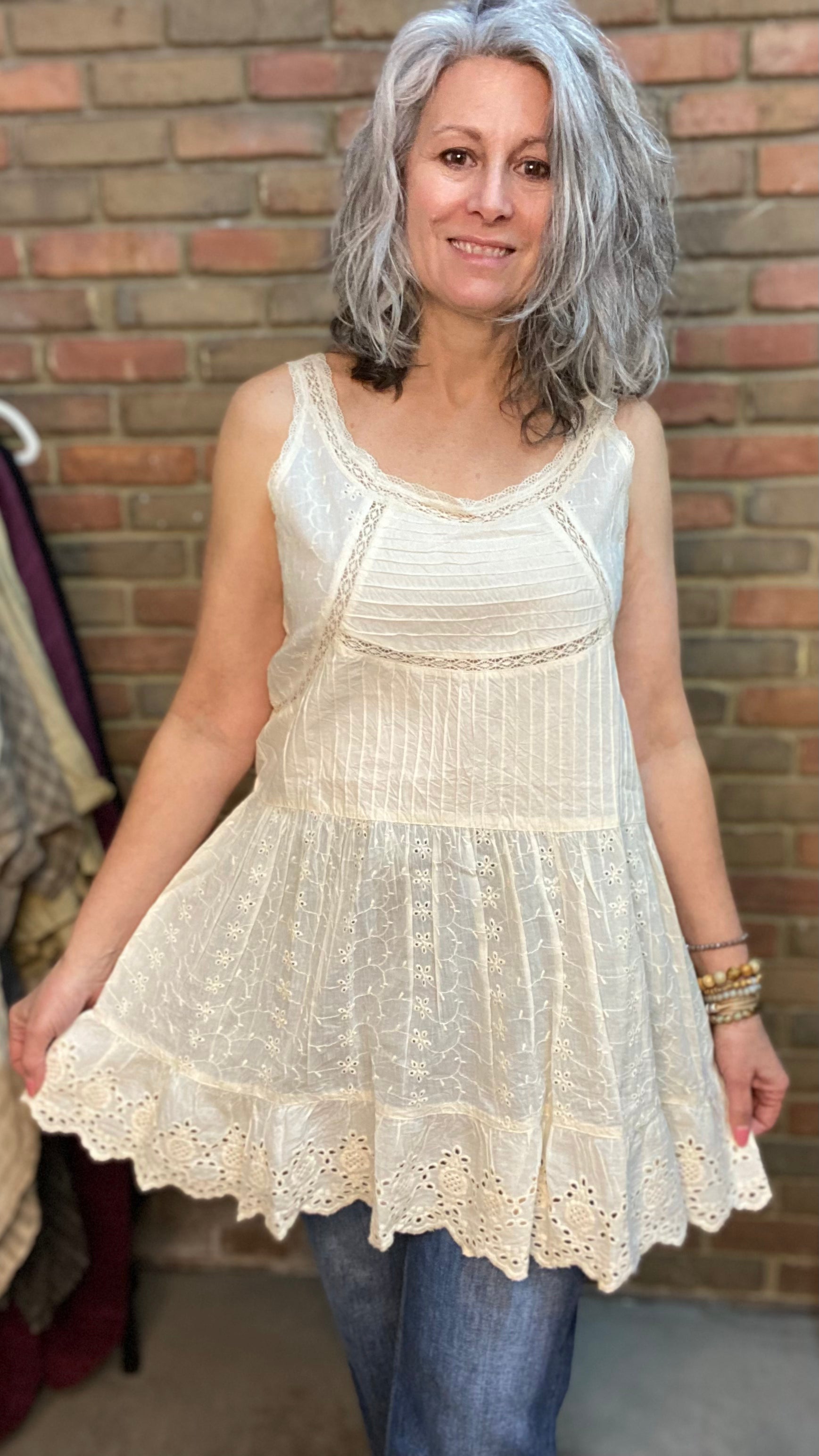 Lace Camisole Ivory
