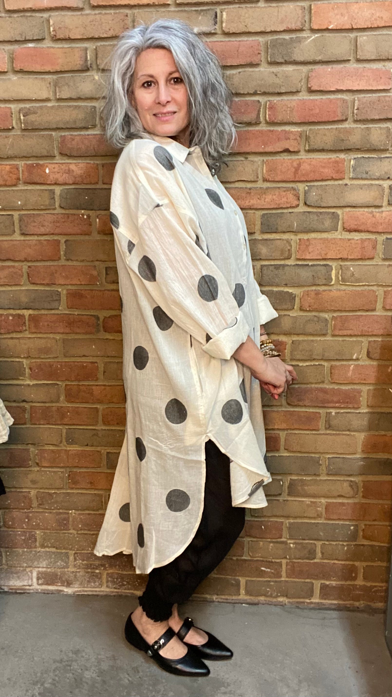 Polka Dot Shirt One Size