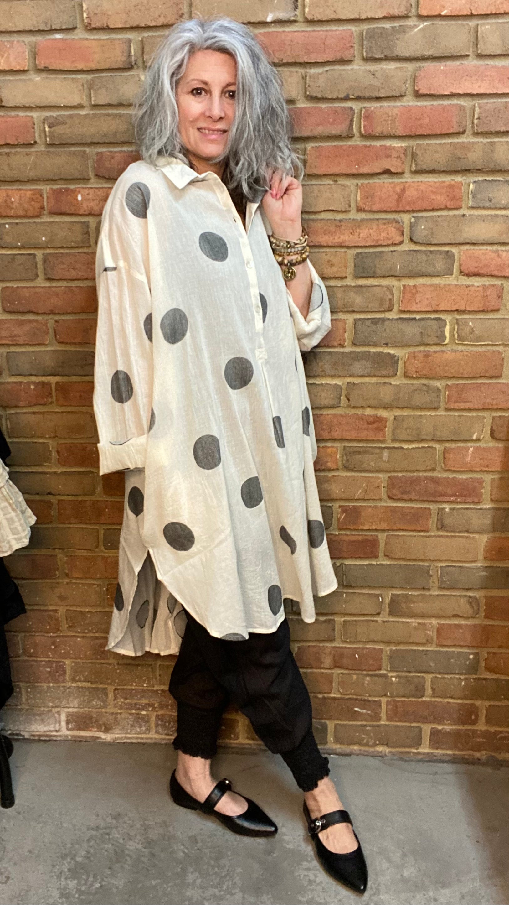 Polka Dot Shirt One Size