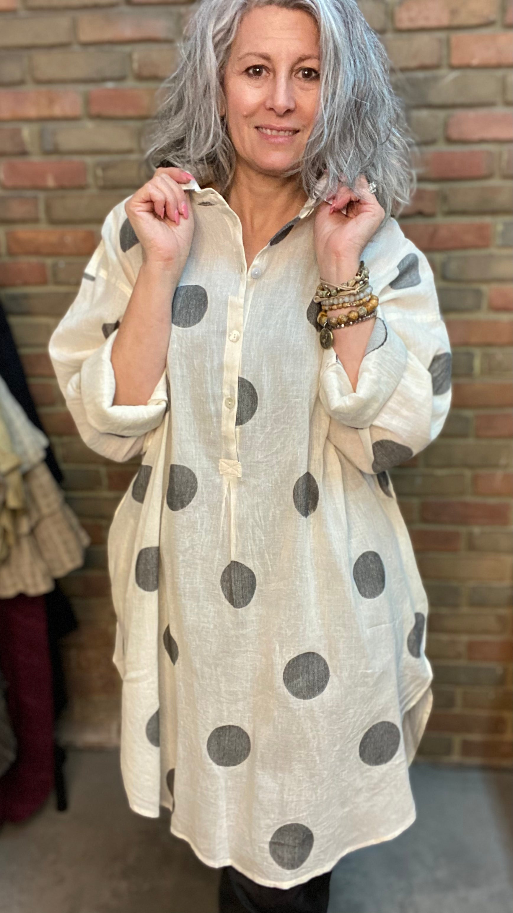 Polka Dot Shirt One Size