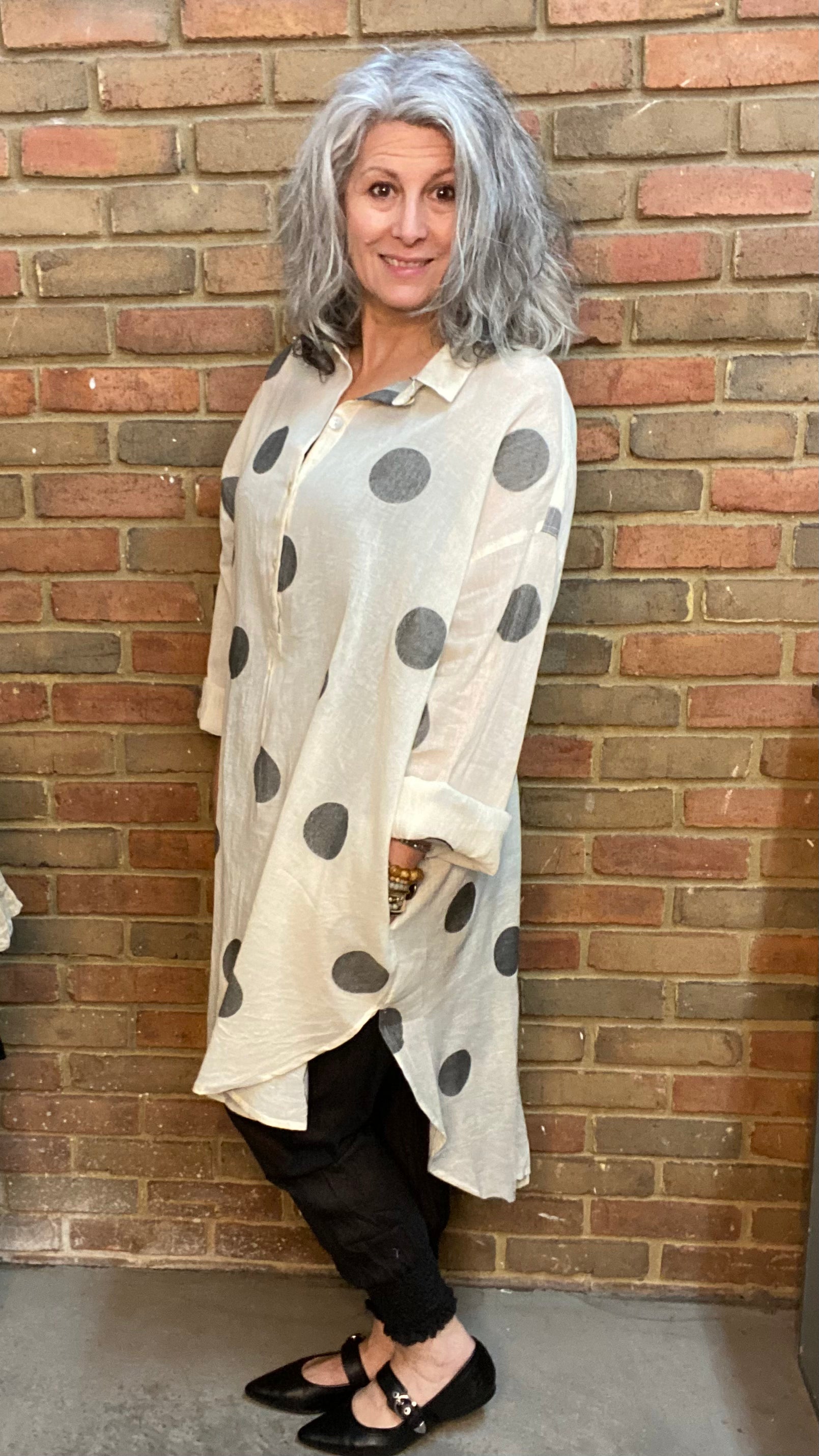 Polka Dot Shirt One Size