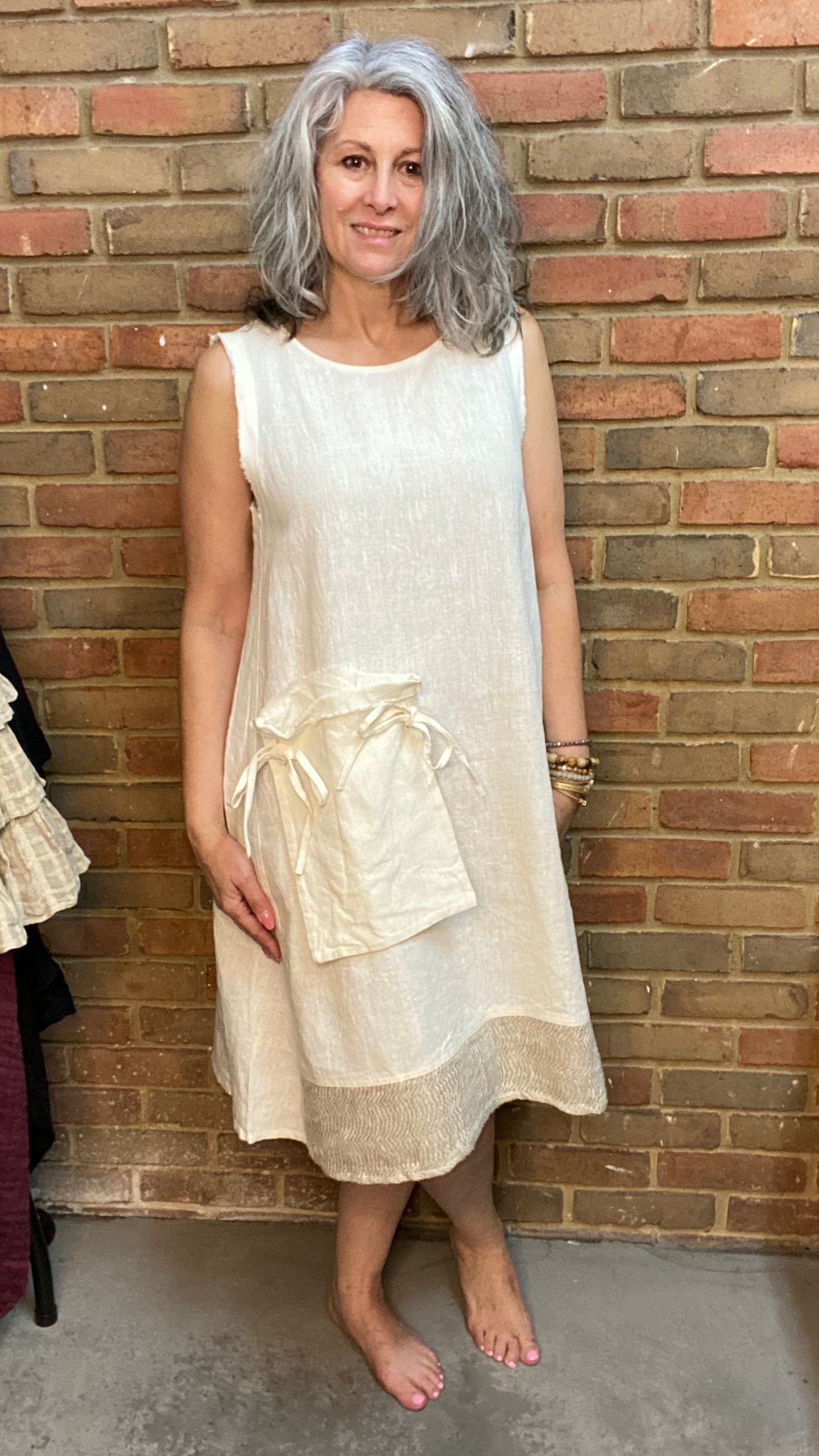 Ivory Pocket Tunic/Dress