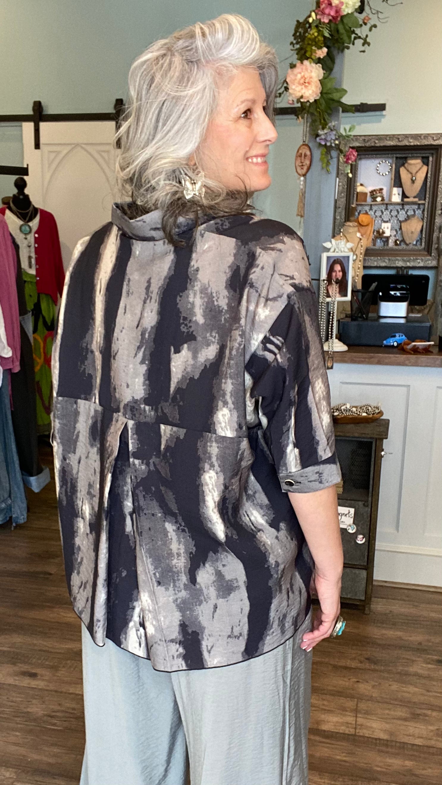 Grey Watercolor Shirt