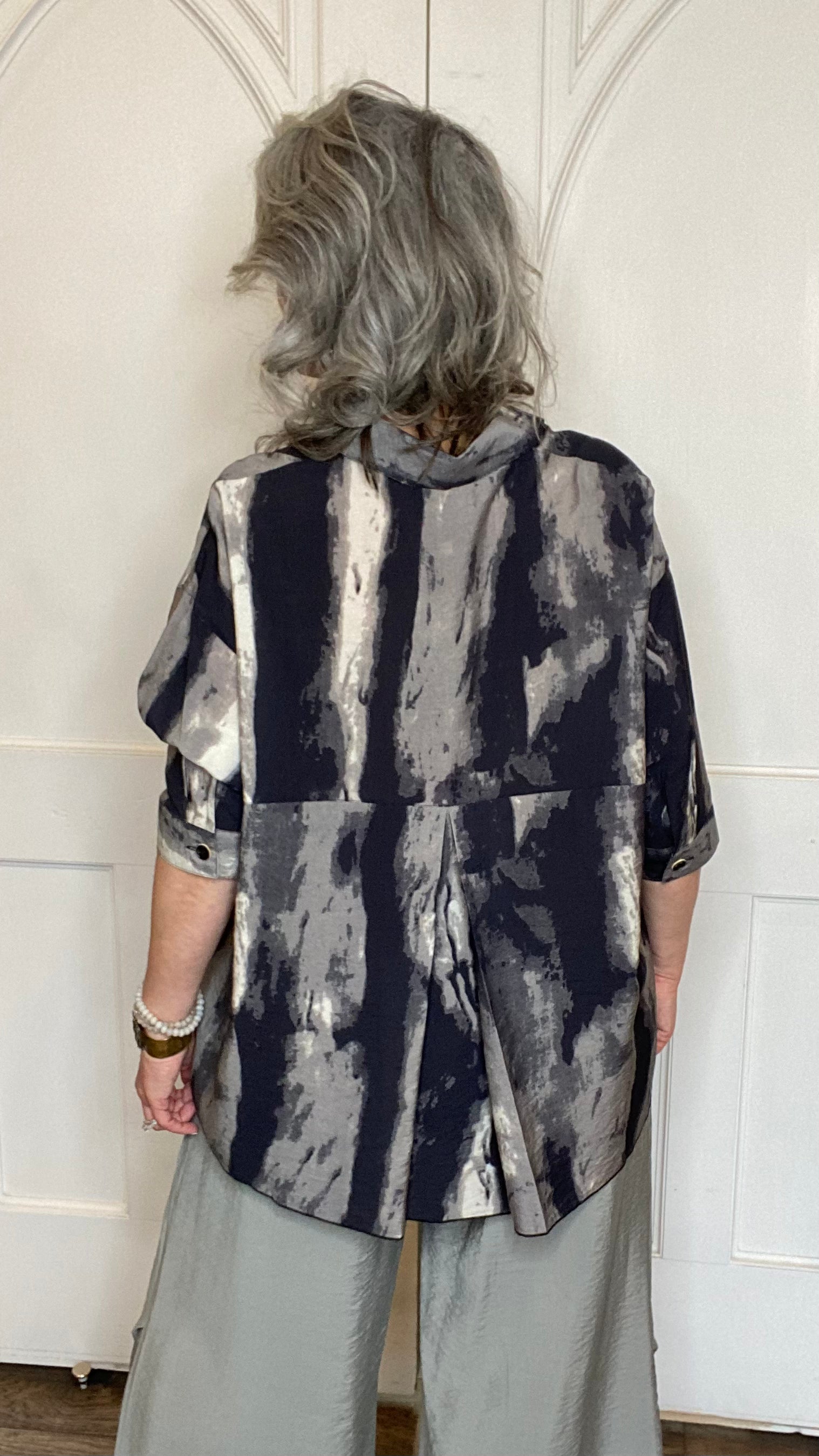 Grey Watercolor Shirt