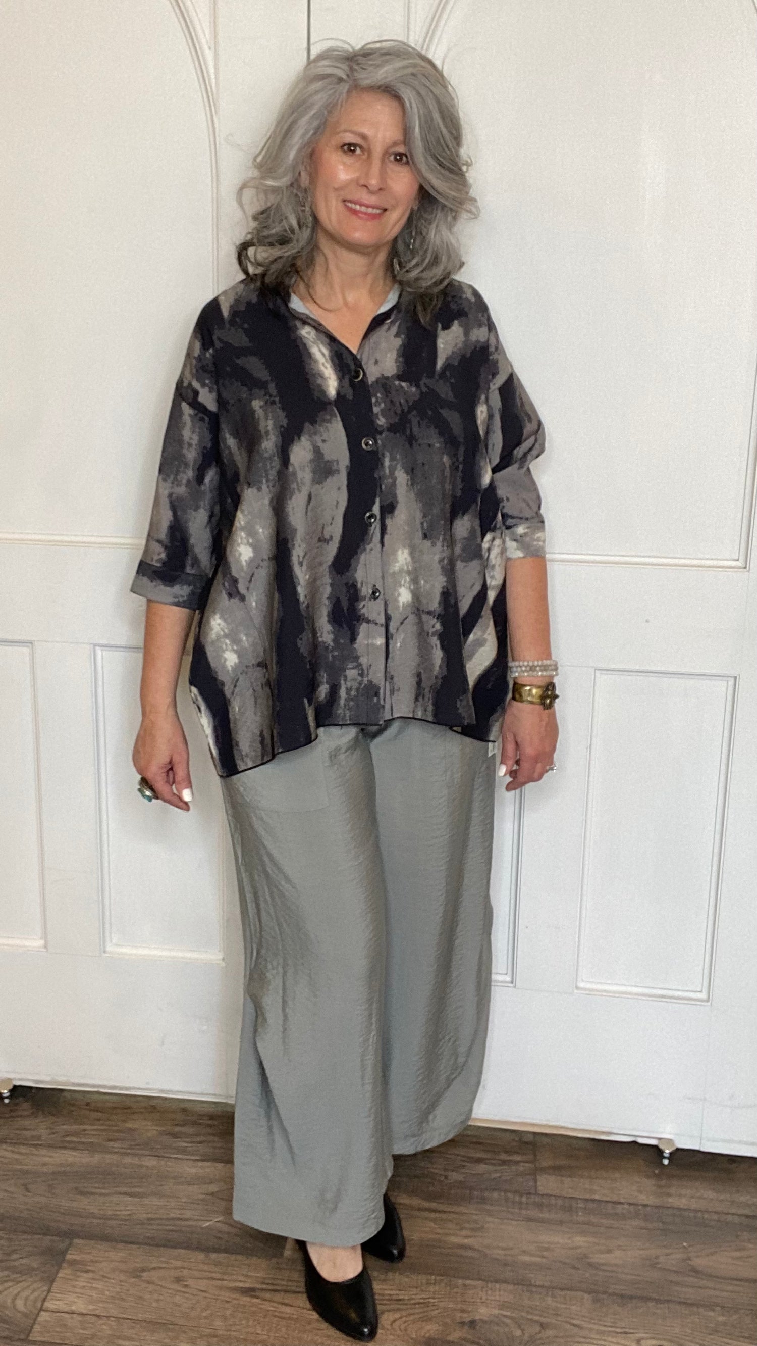 Grey Watercolor Shirt