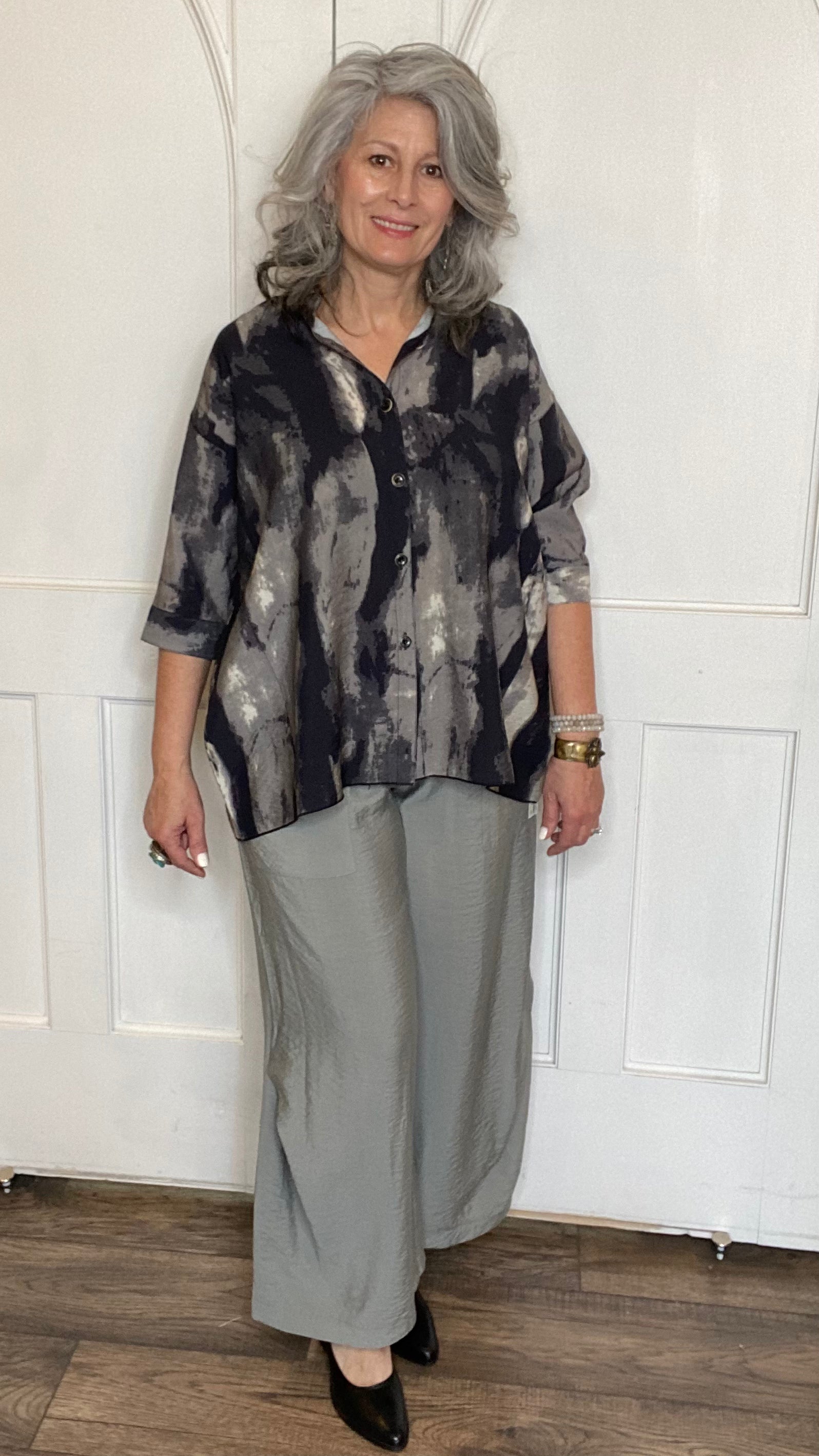 Grey Watercolor Shirt