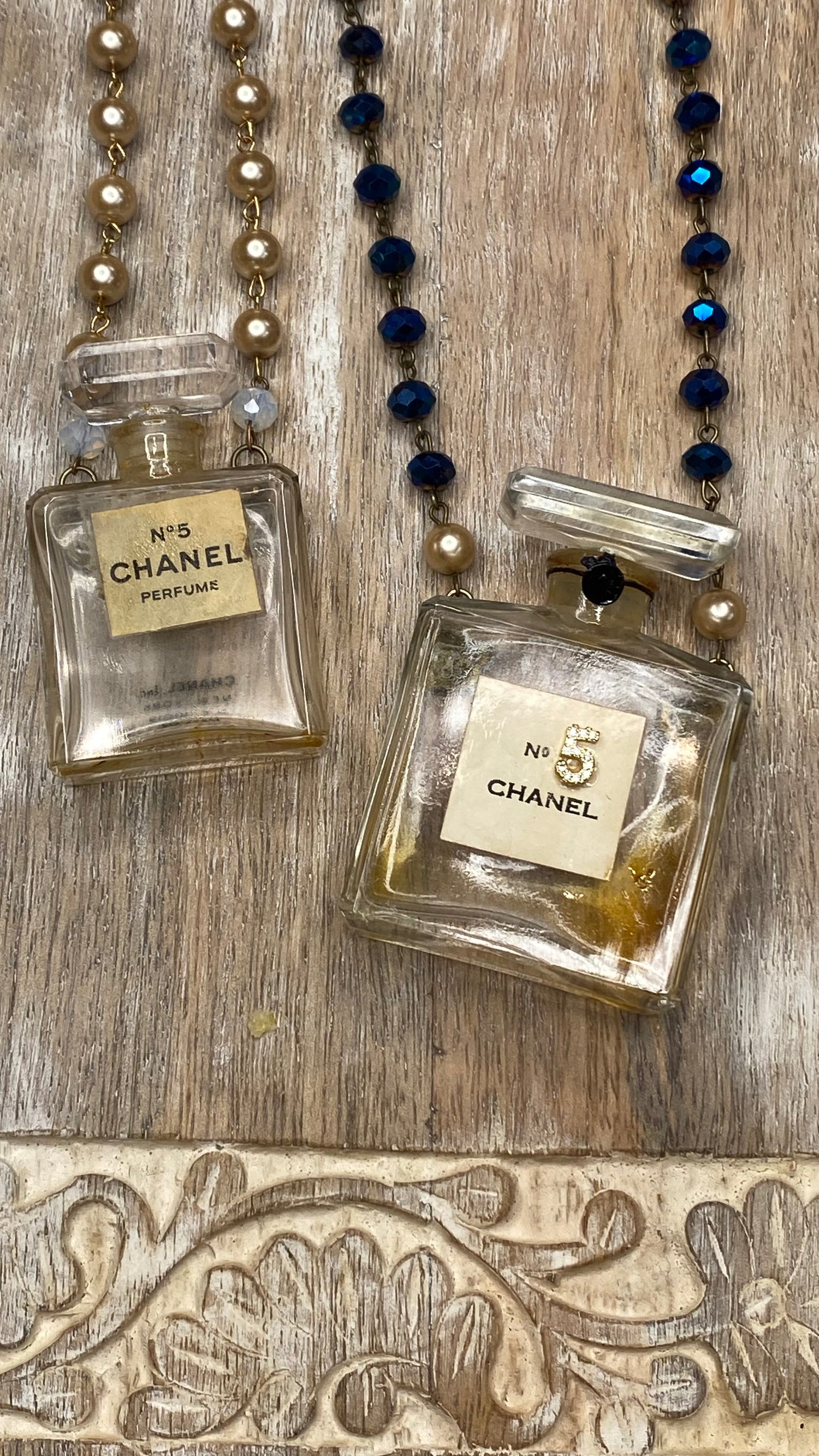 Chanel Perfume Bottle Necklace
