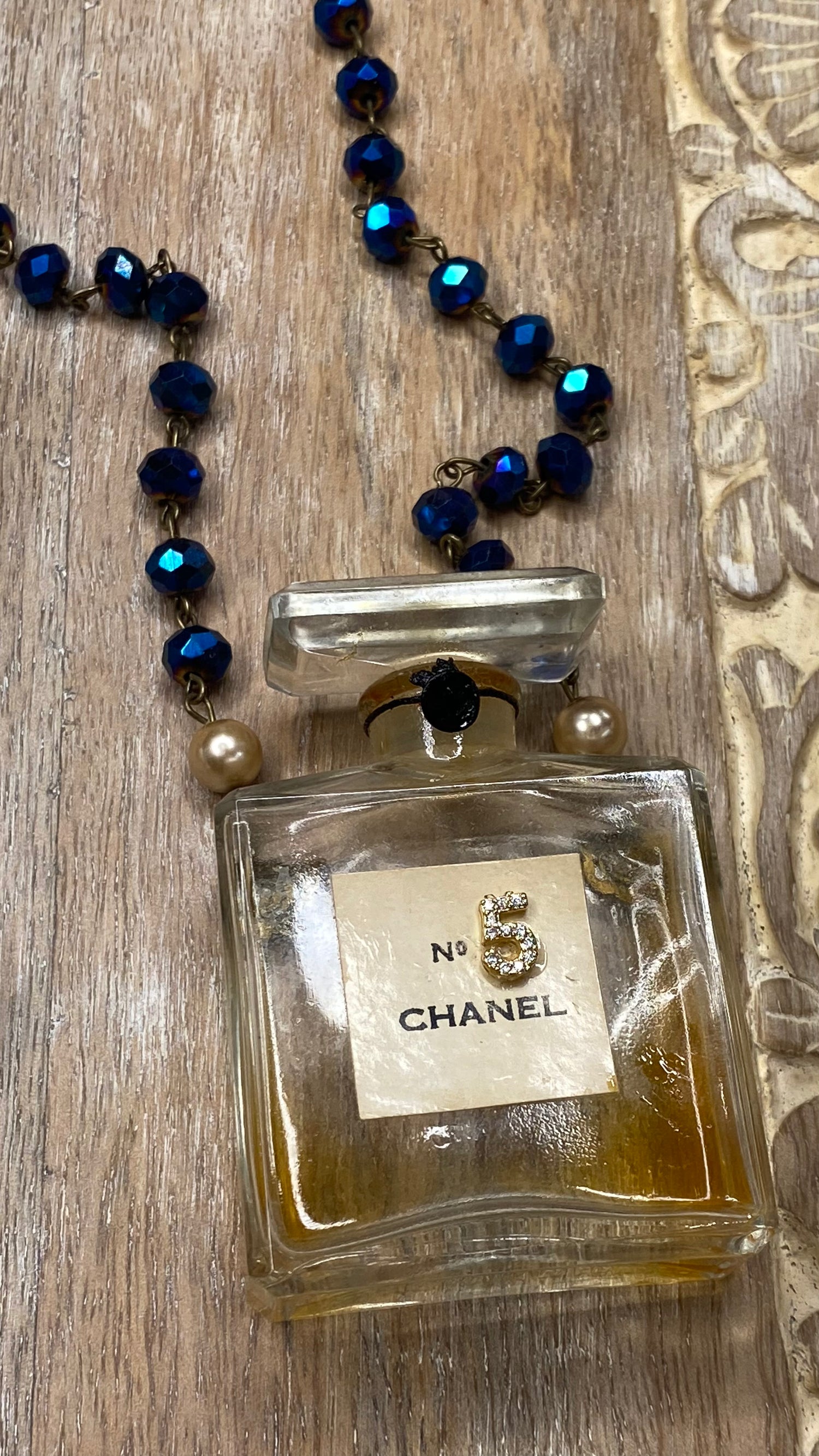 Chanel Perfume Bottle Necklace