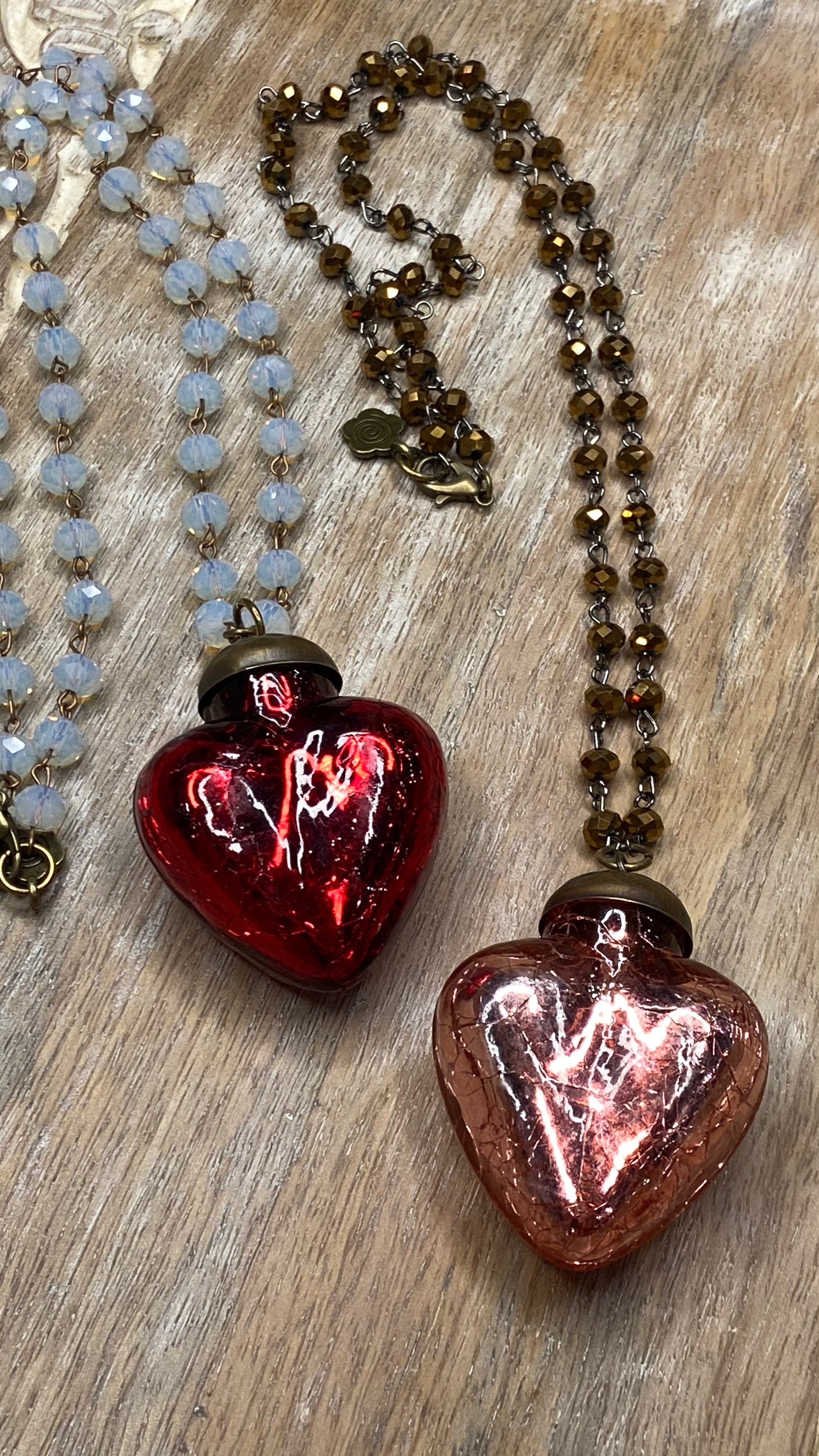 Glass Heart Necklace (Small)