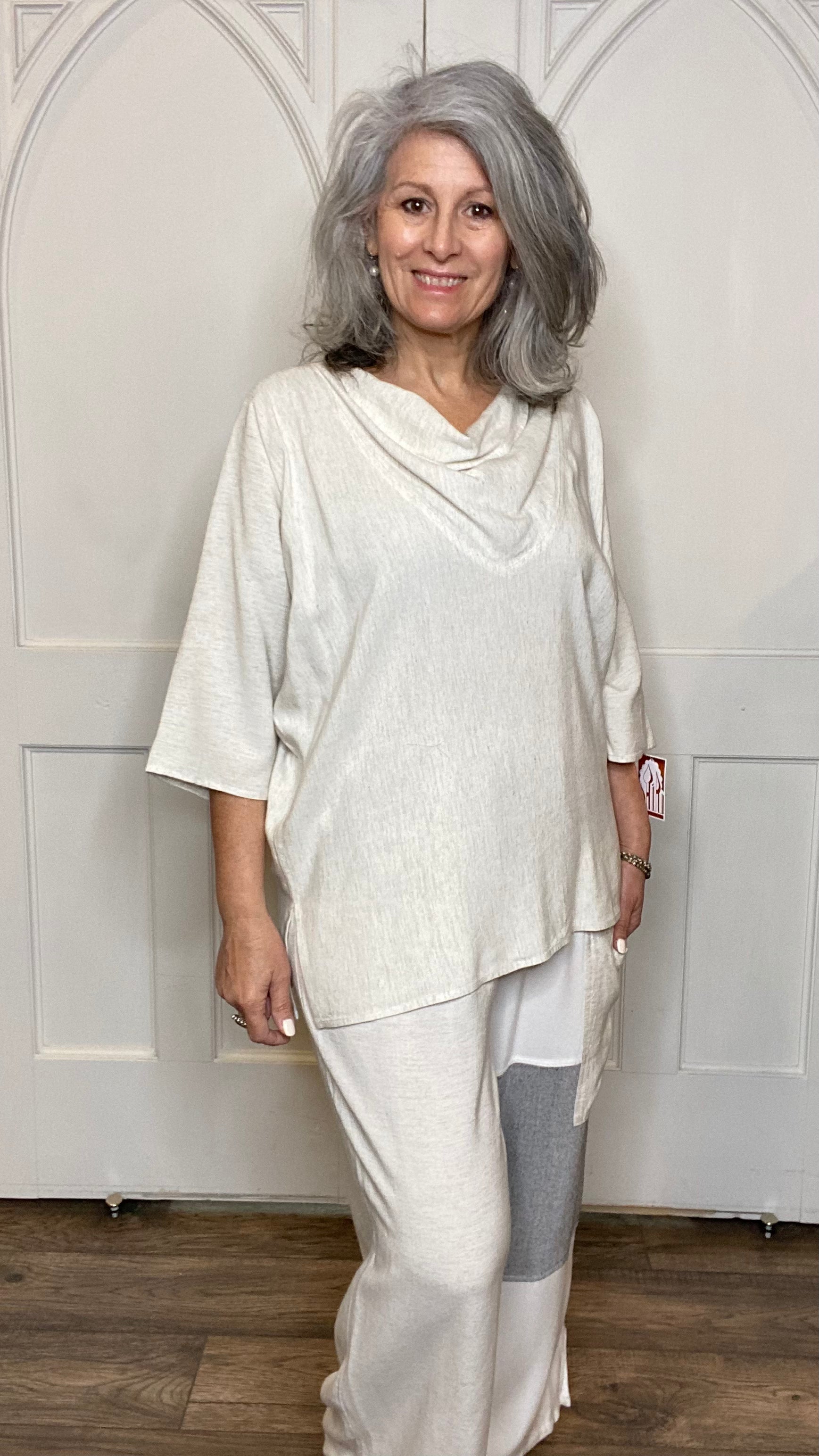 Sousdi Lenin Cowl Neck Top