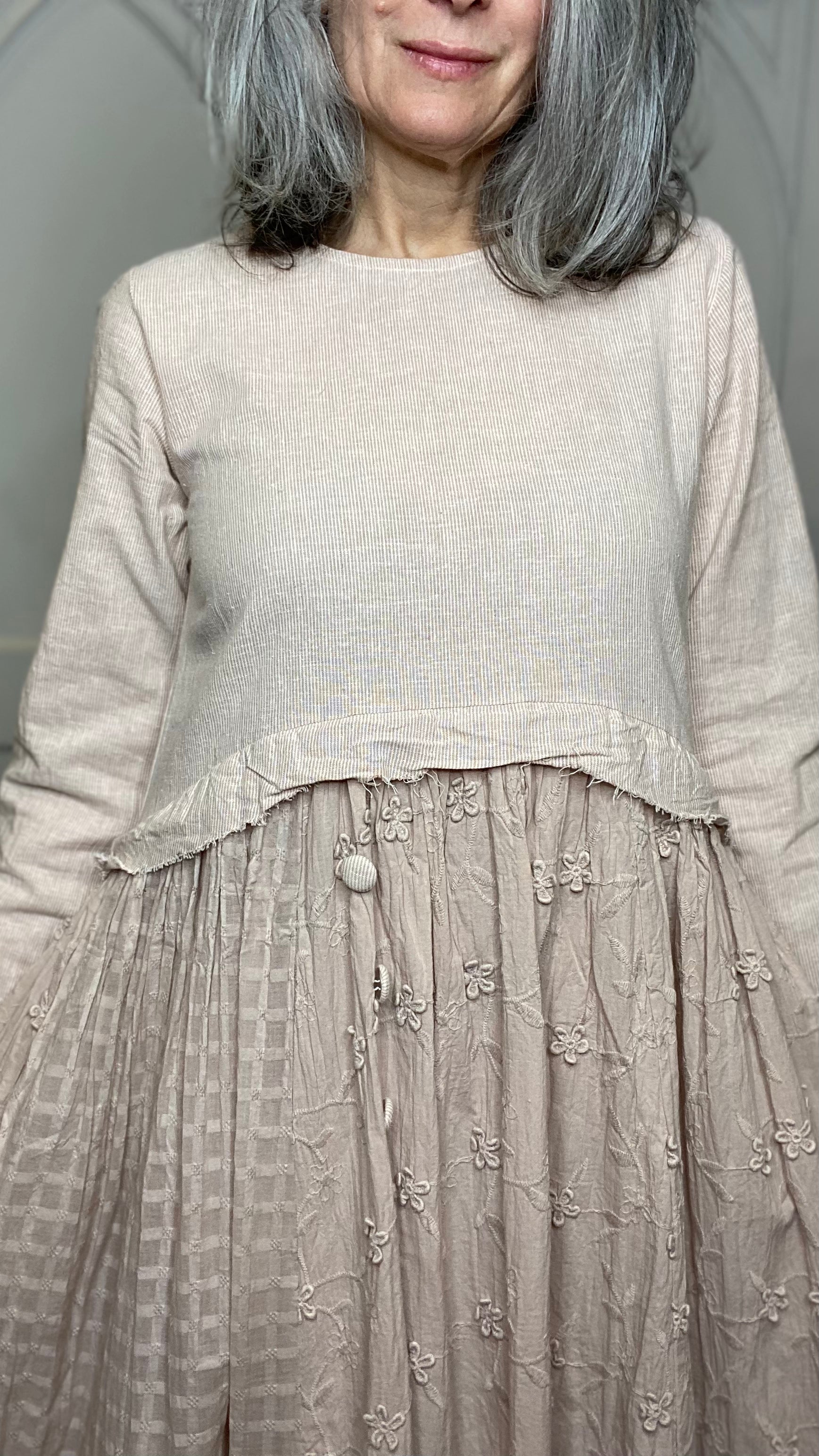 Adriana Cotton Dress Pink