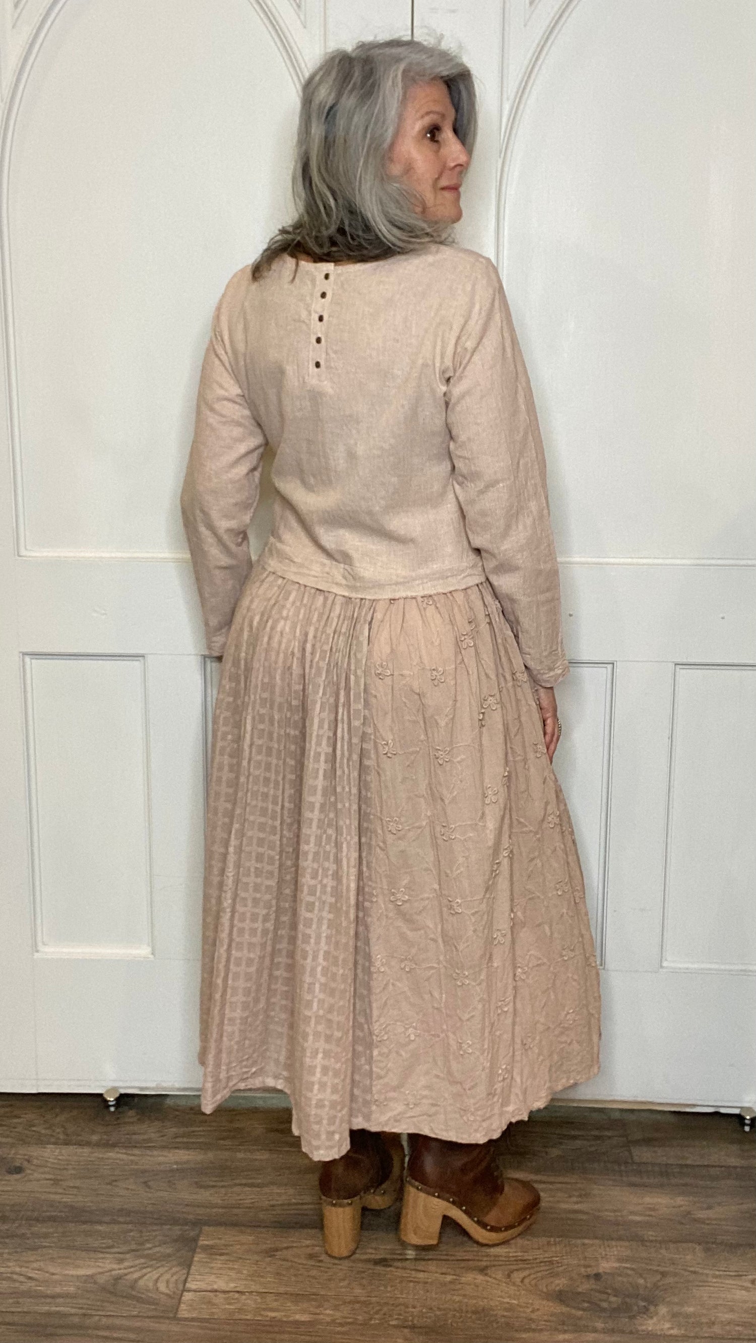 Adriana Cotton Dress Pink