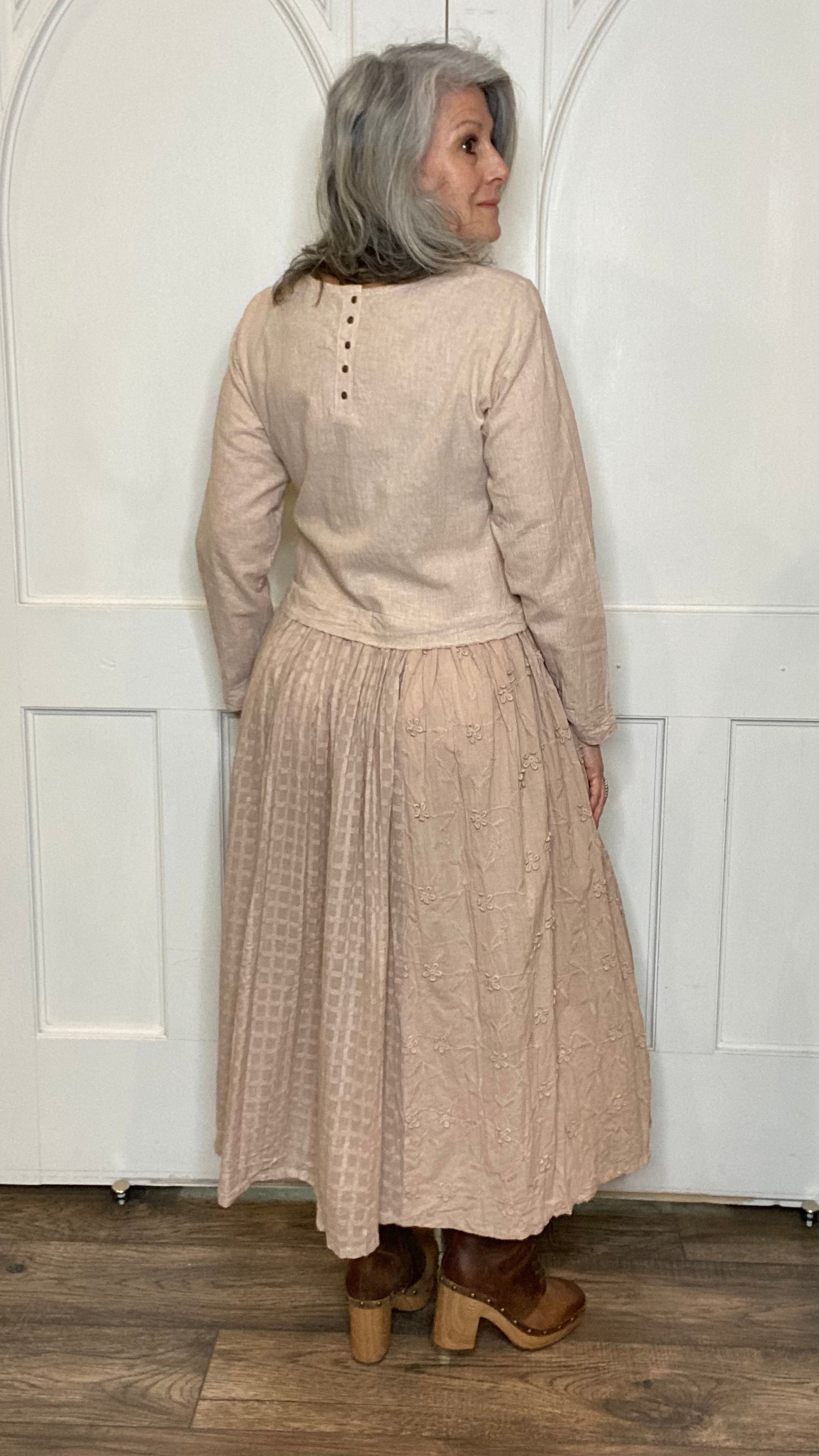 Adriana Cotton Dress Pink