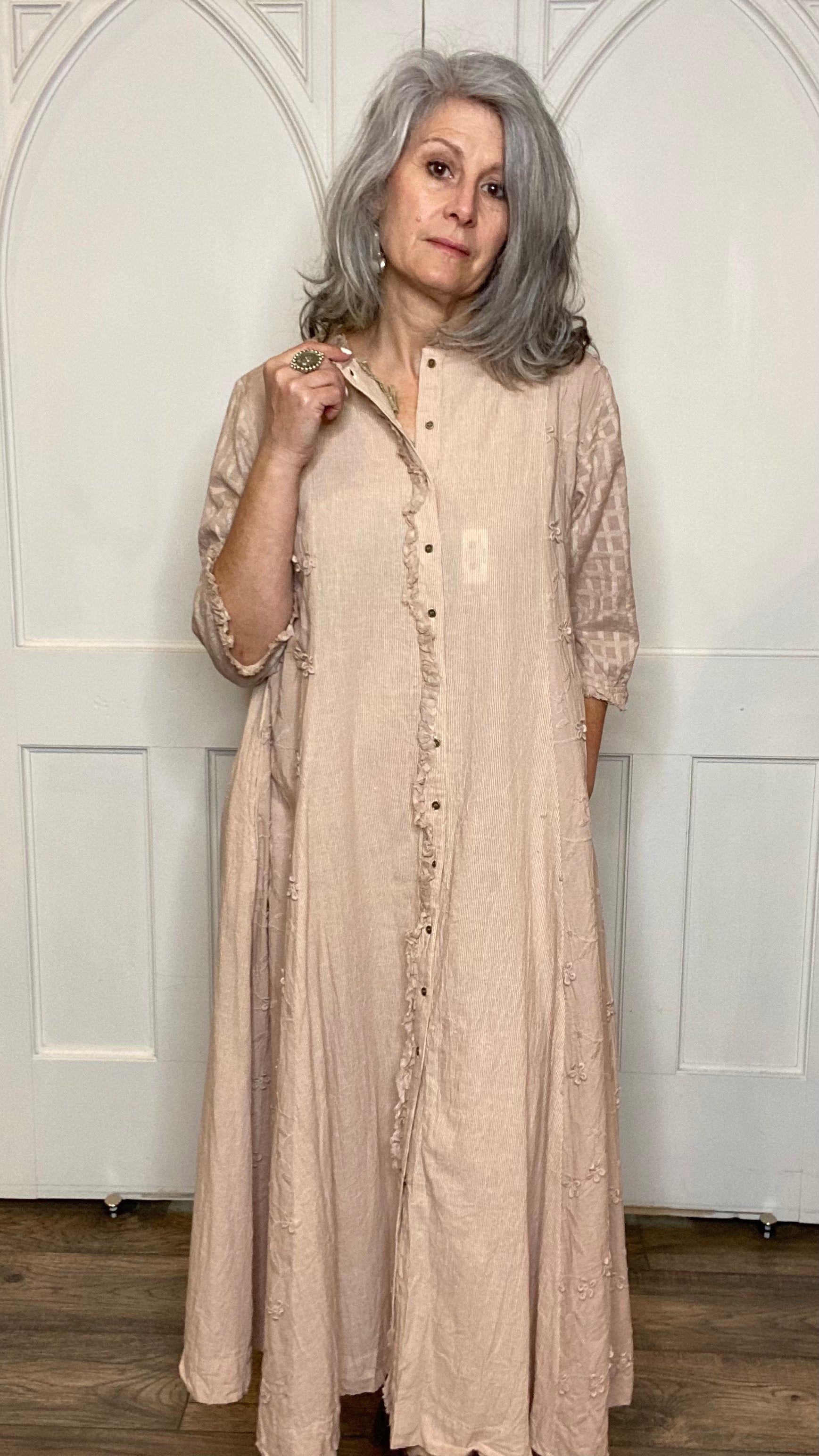 Maina Dress Coat Pink