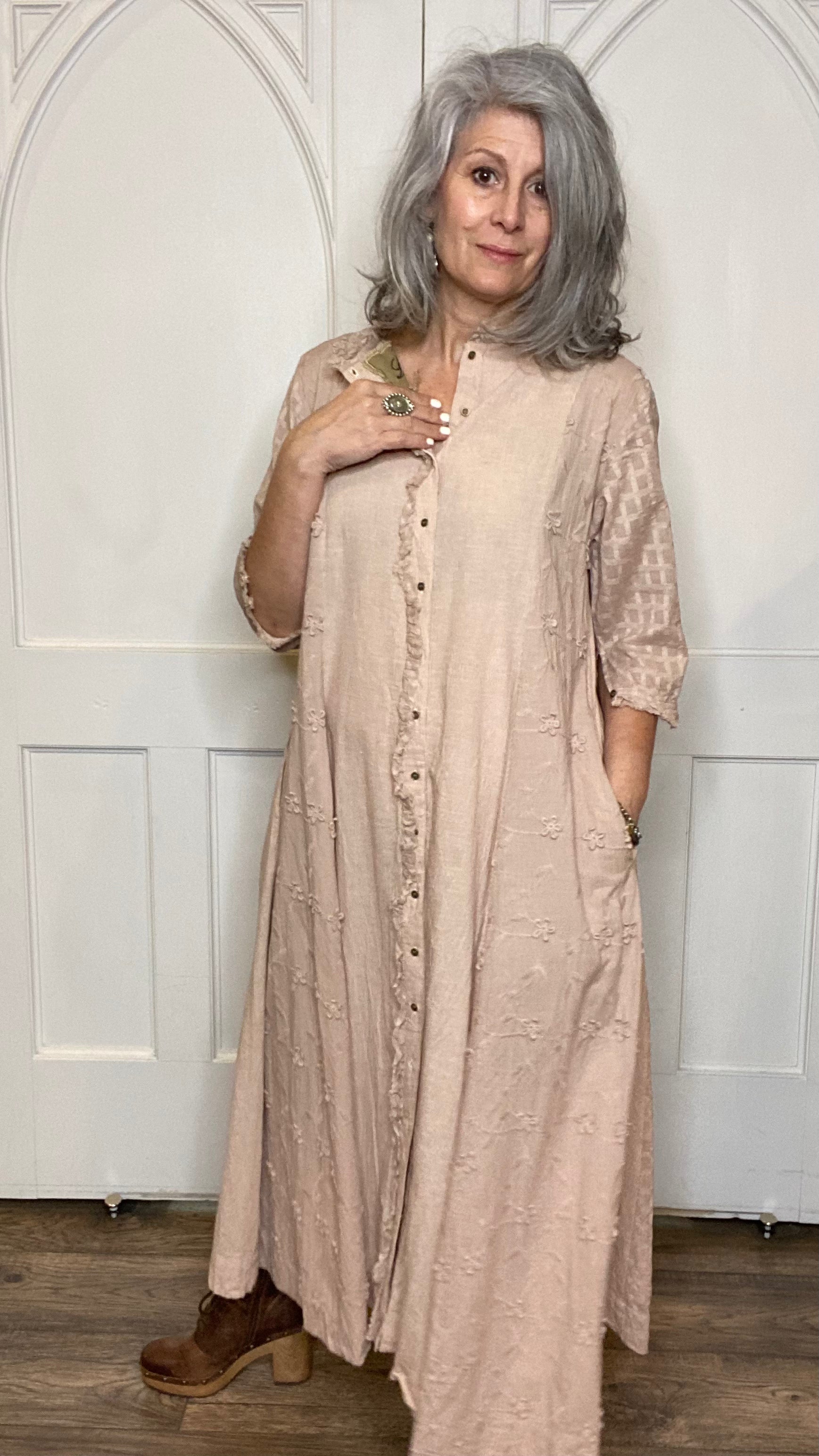Maina Dress Coat Pink