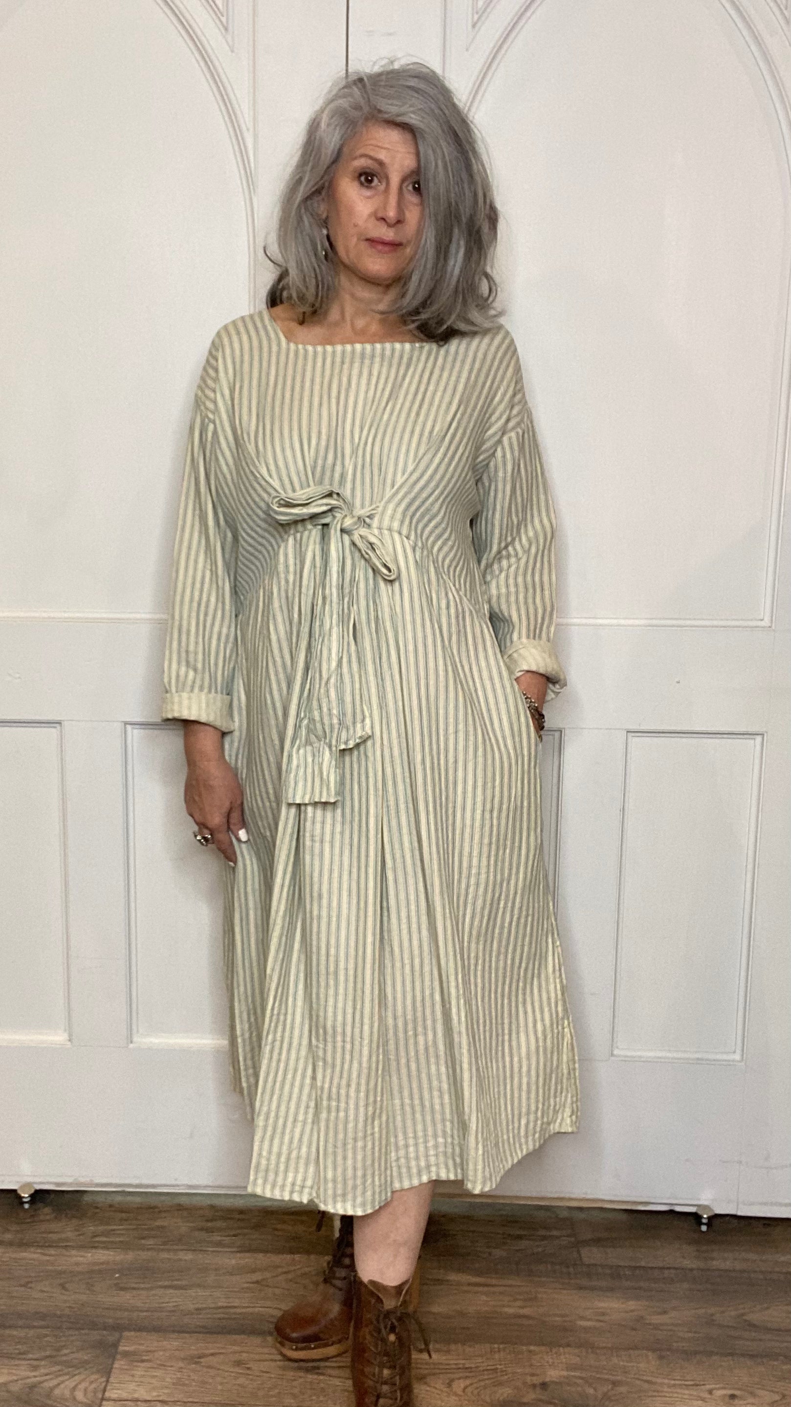 Walis Blue Stripe Dress